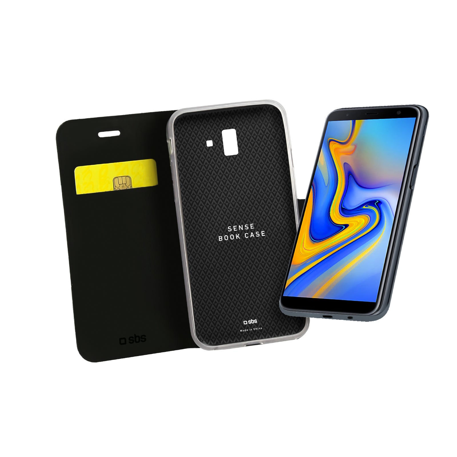 Custodia Book Sense per Samsung Galaxy J6+