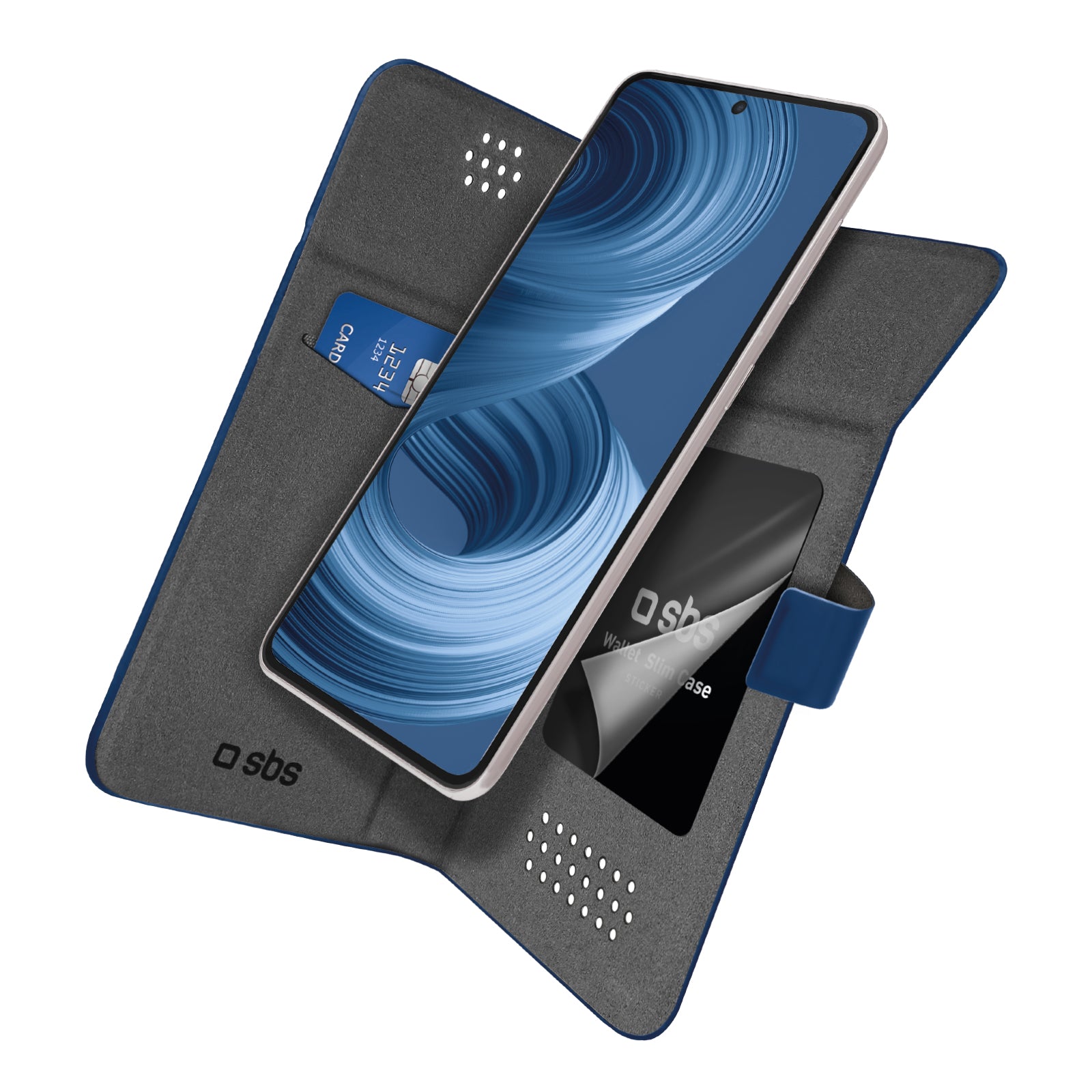 Custodia BookSlim Universale per smartphone fino a 6,8" (170x80mm max)