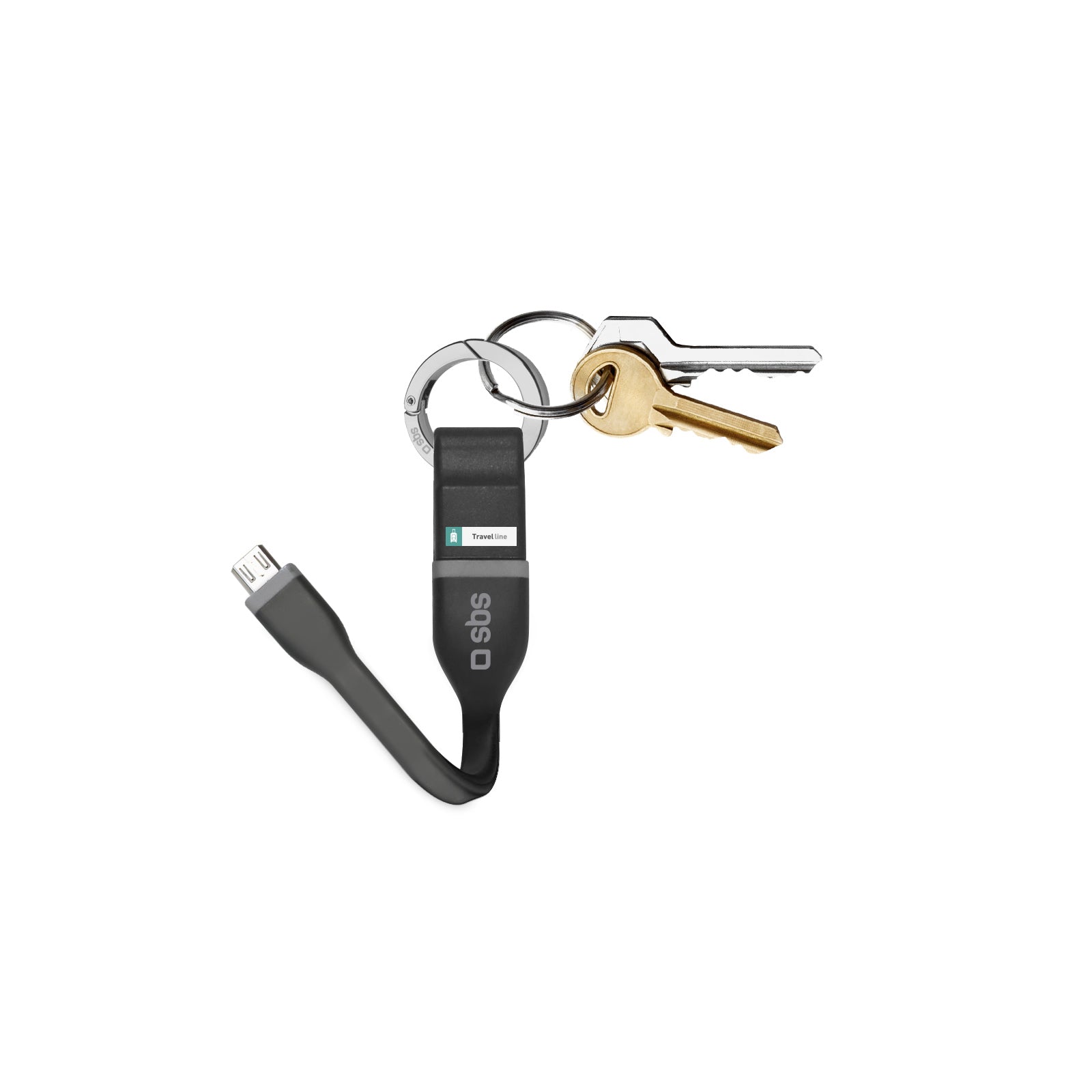 Netz und Ladekabel USB - Micro-USB mit Schlüsselanhänger