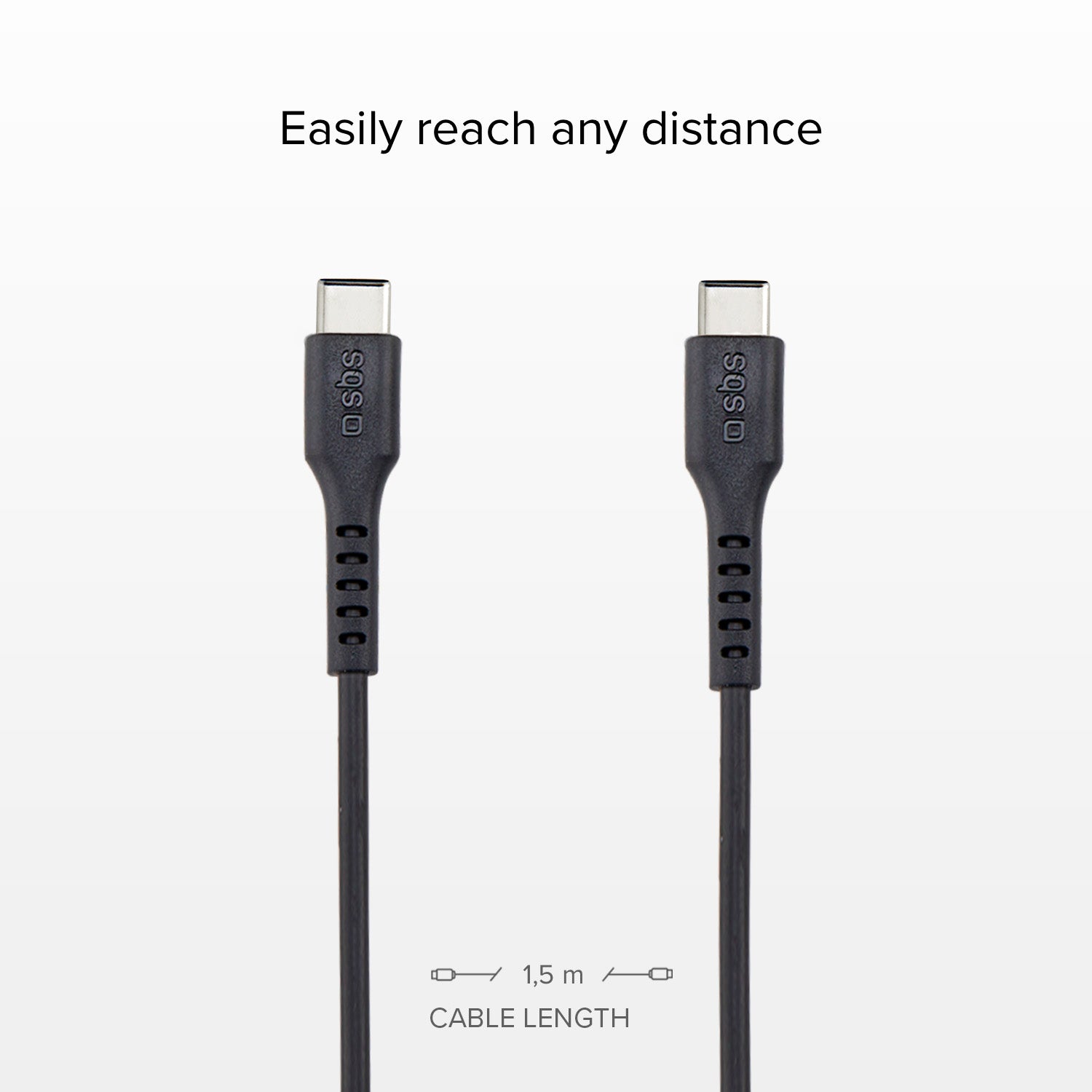 Câble de données 1,5 mètres avec connecteurs USB-C