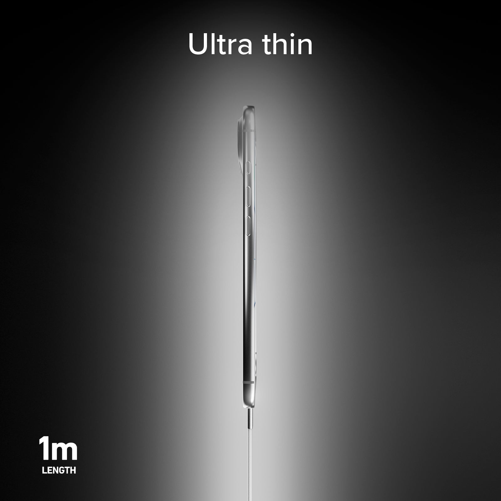 El cable de carga y datos, con conectores USB-C 2.0, 1 m