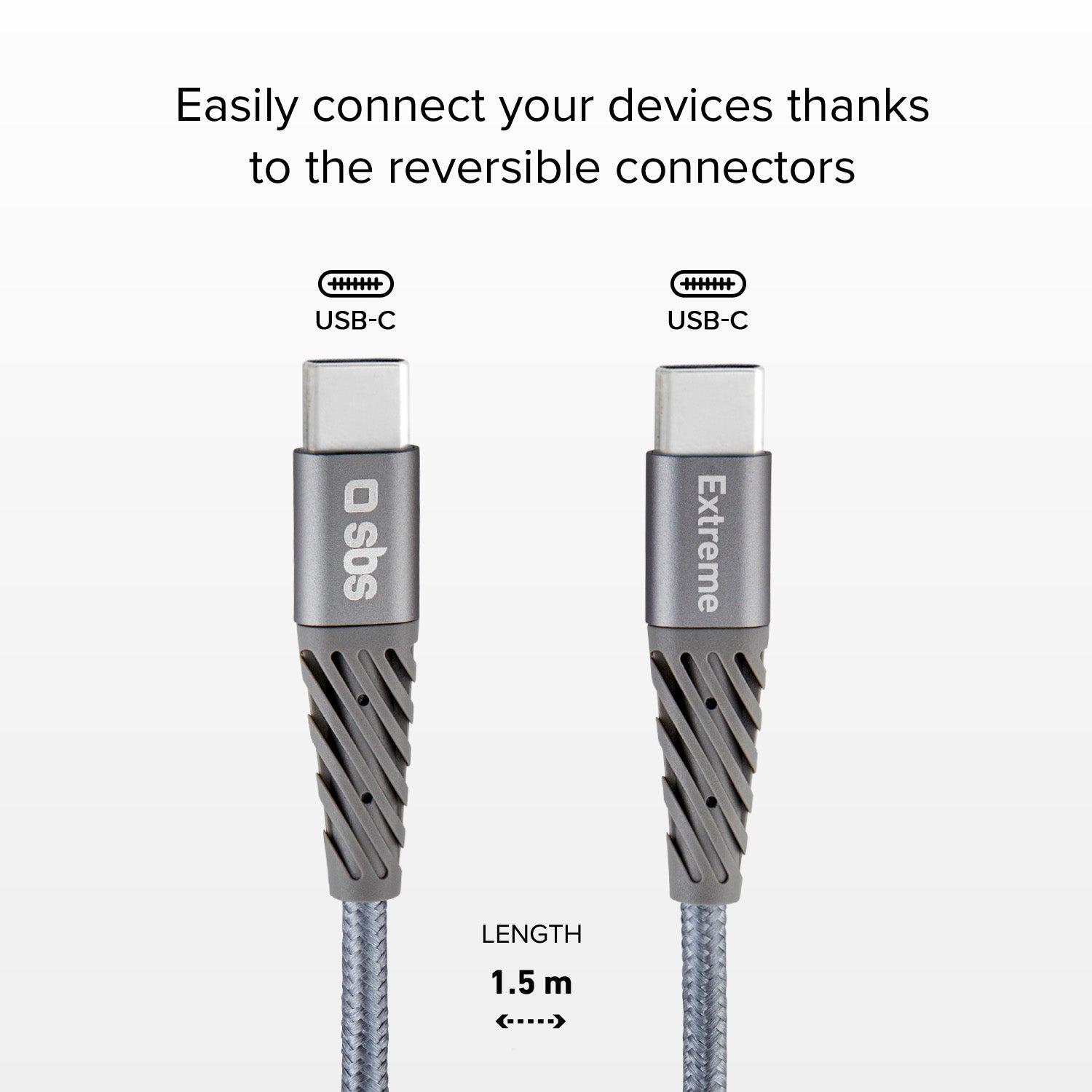 Câble USB-C vers USB-C en fibre d'aramide