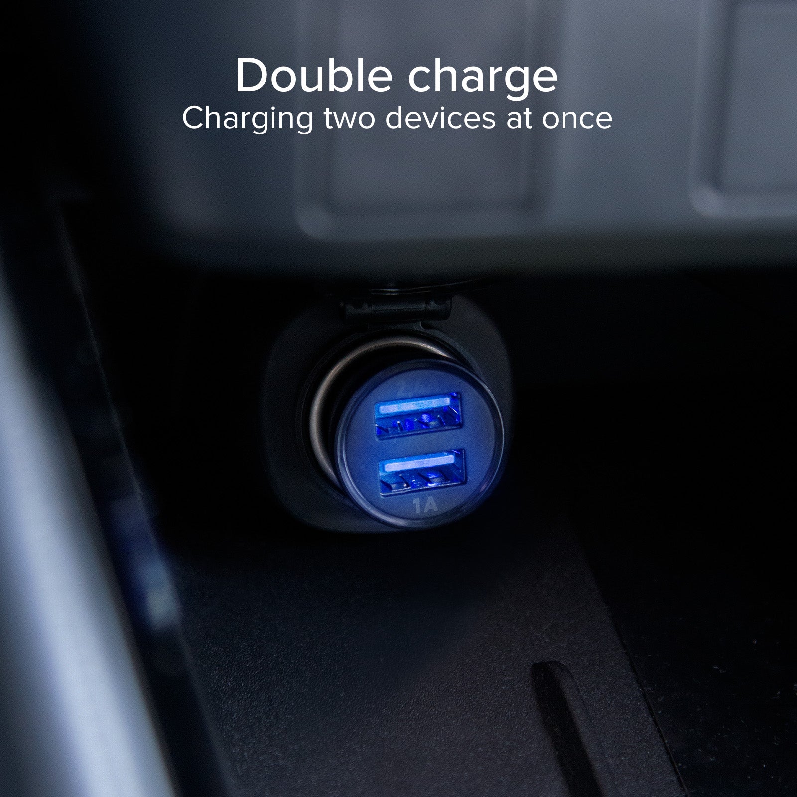 Ladegerät fürs Auto mit zwei USB-Ausgängen
