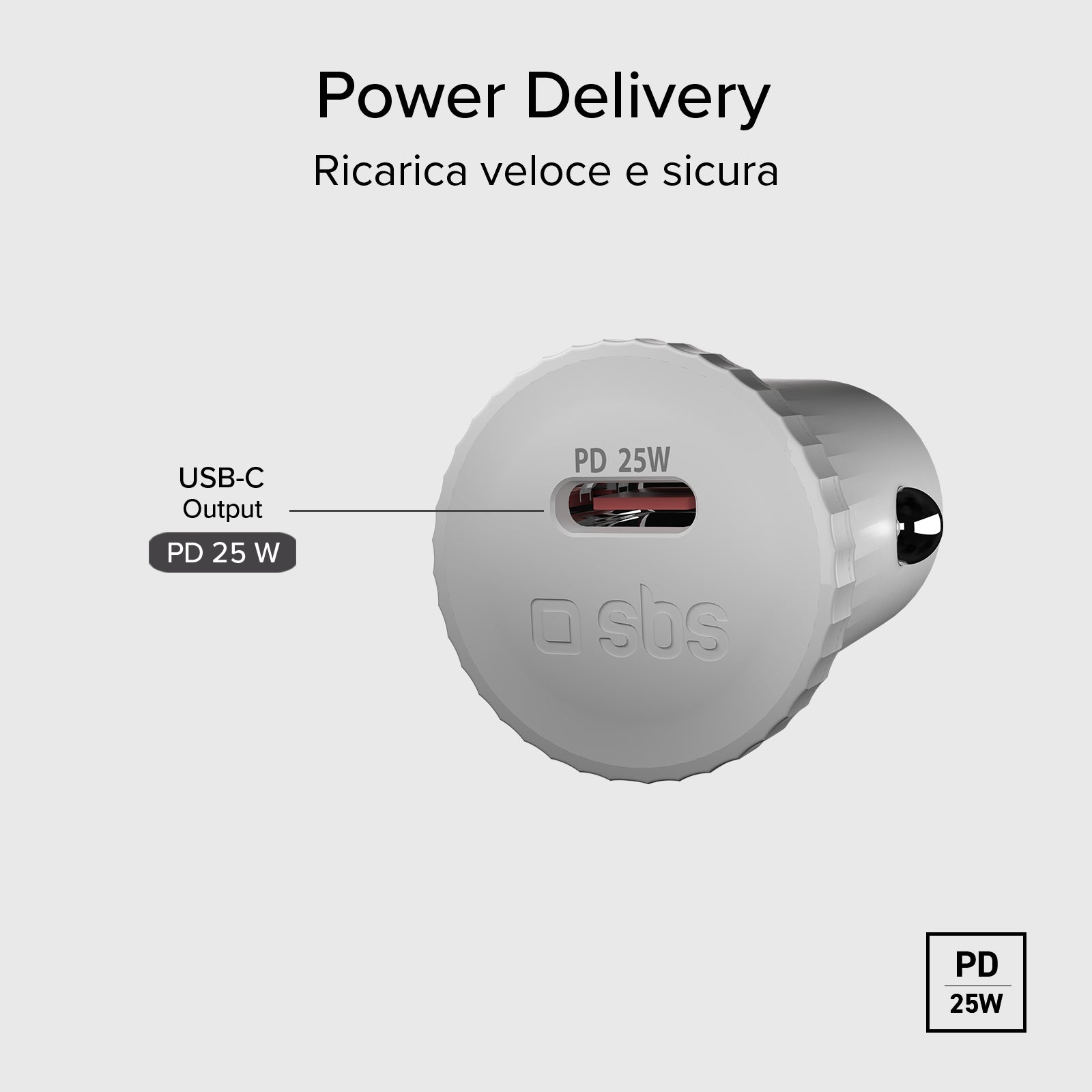 Cargador de coche con material reciclado GRS