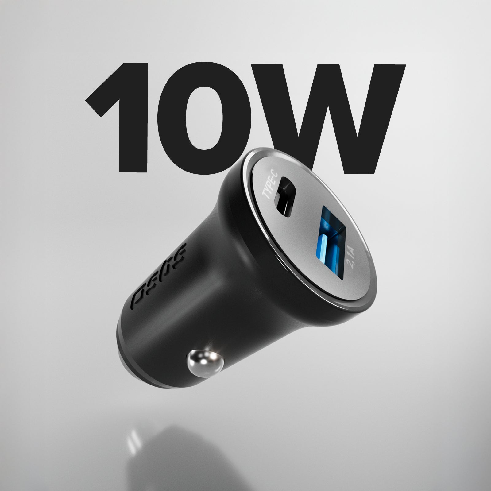 Cargador de batería de coche Tipo C – USB de 2.1A