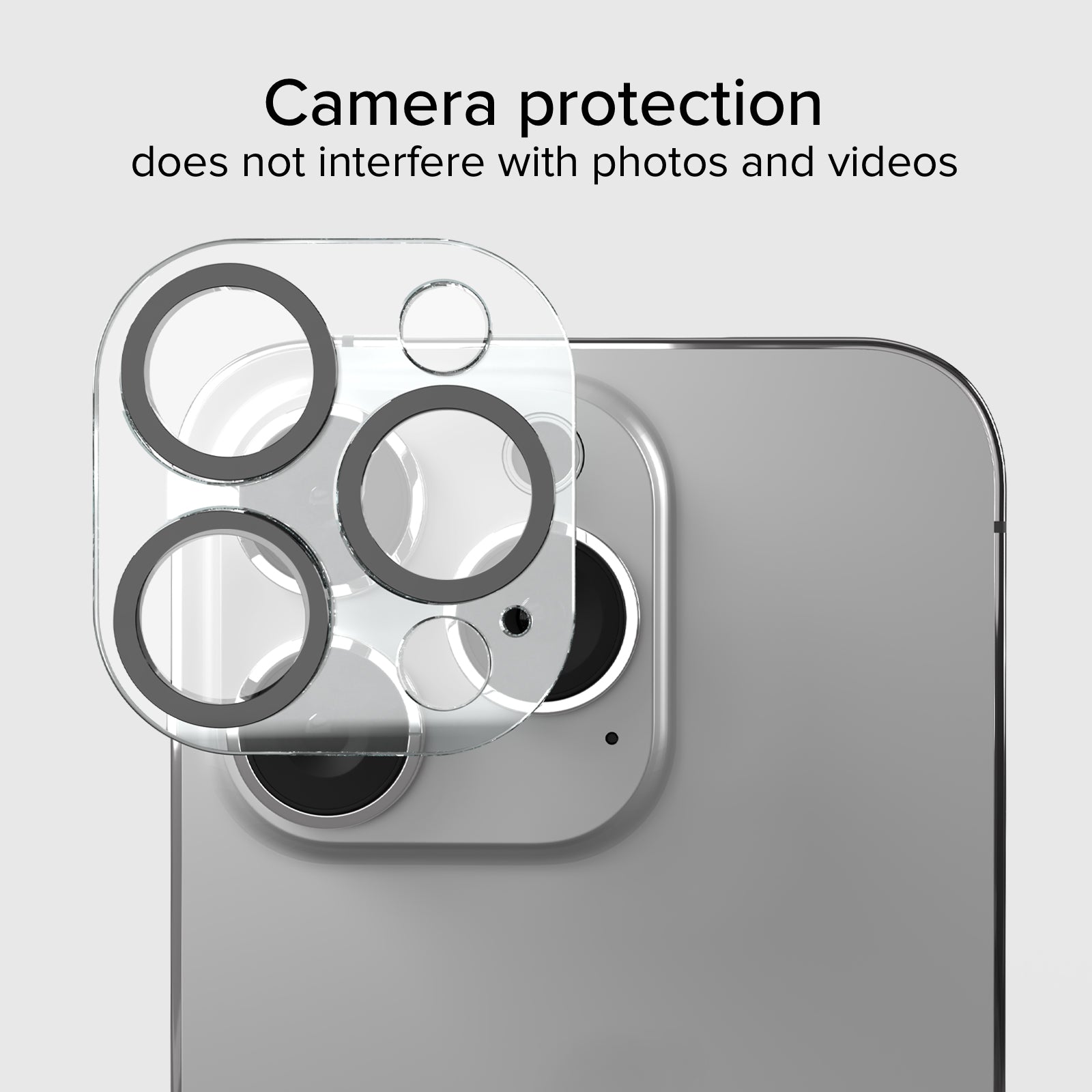 Vitre pour appareil photo d'iPhone 15 Pro/iPhone 15 Pro Max, avec matériau D3O