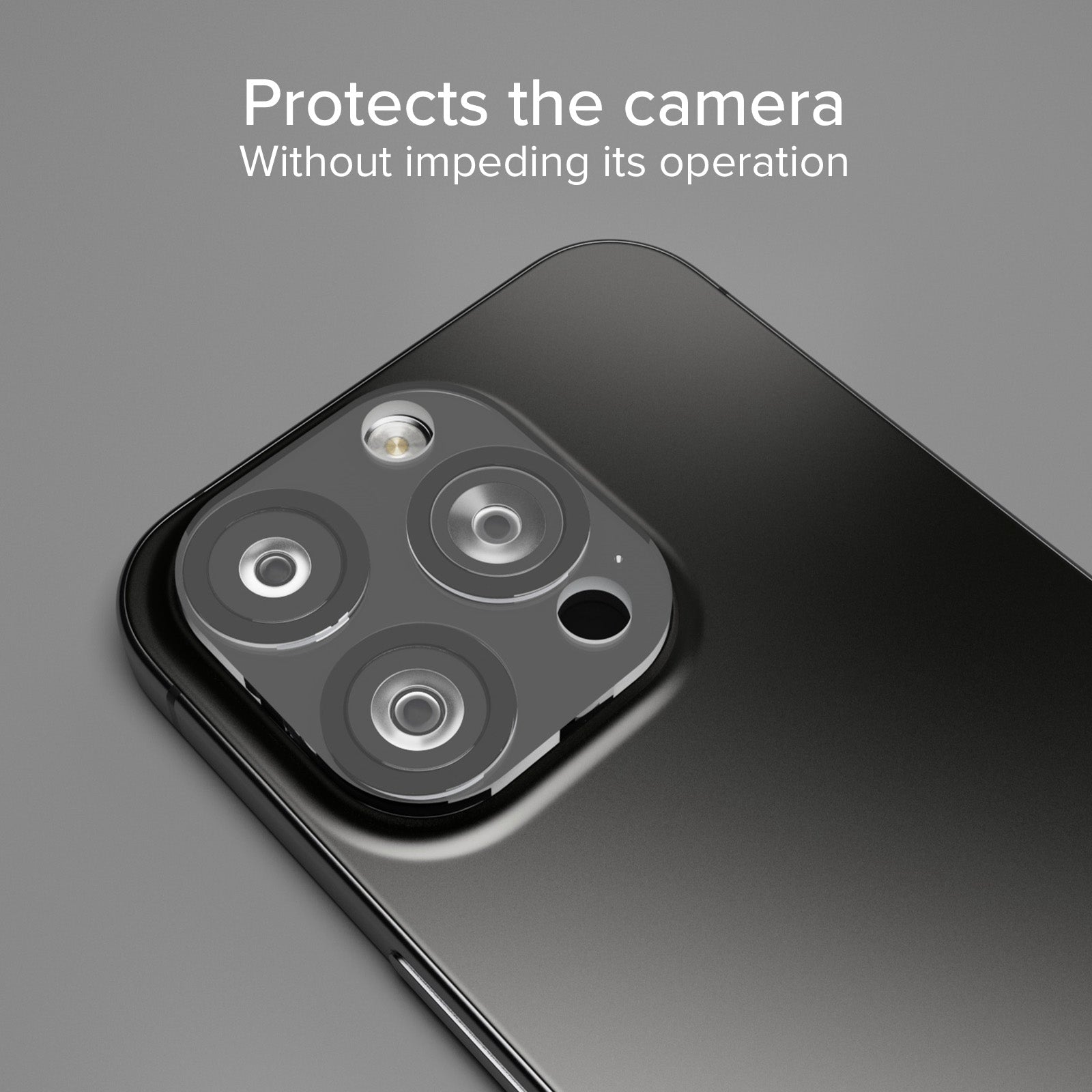 Vitre pour appareil photo d'iPhone 16 Pro/iPhone 16 Pro Max, avec matériau D3O
