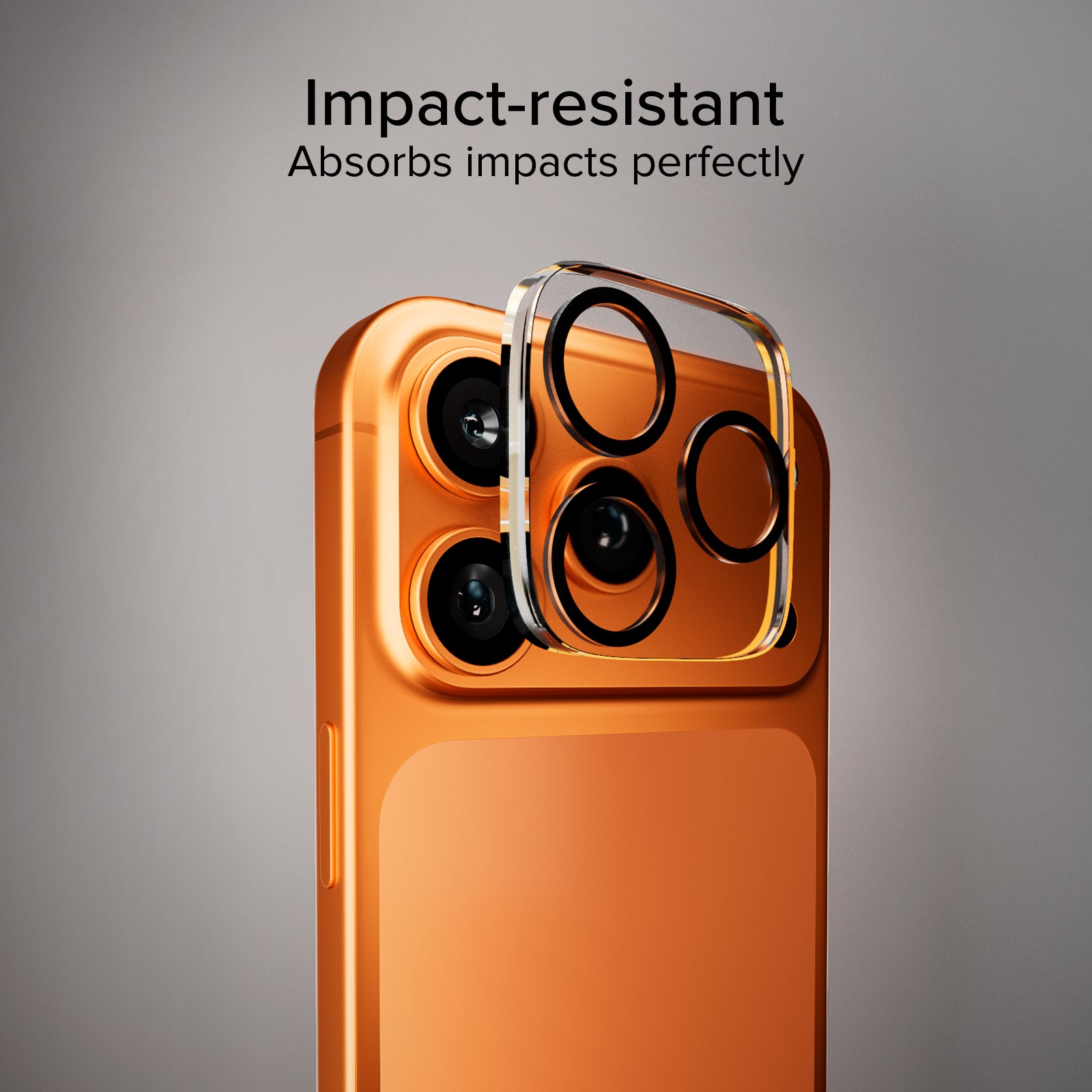 iPhone 17 Pro camera glass, with D3O material