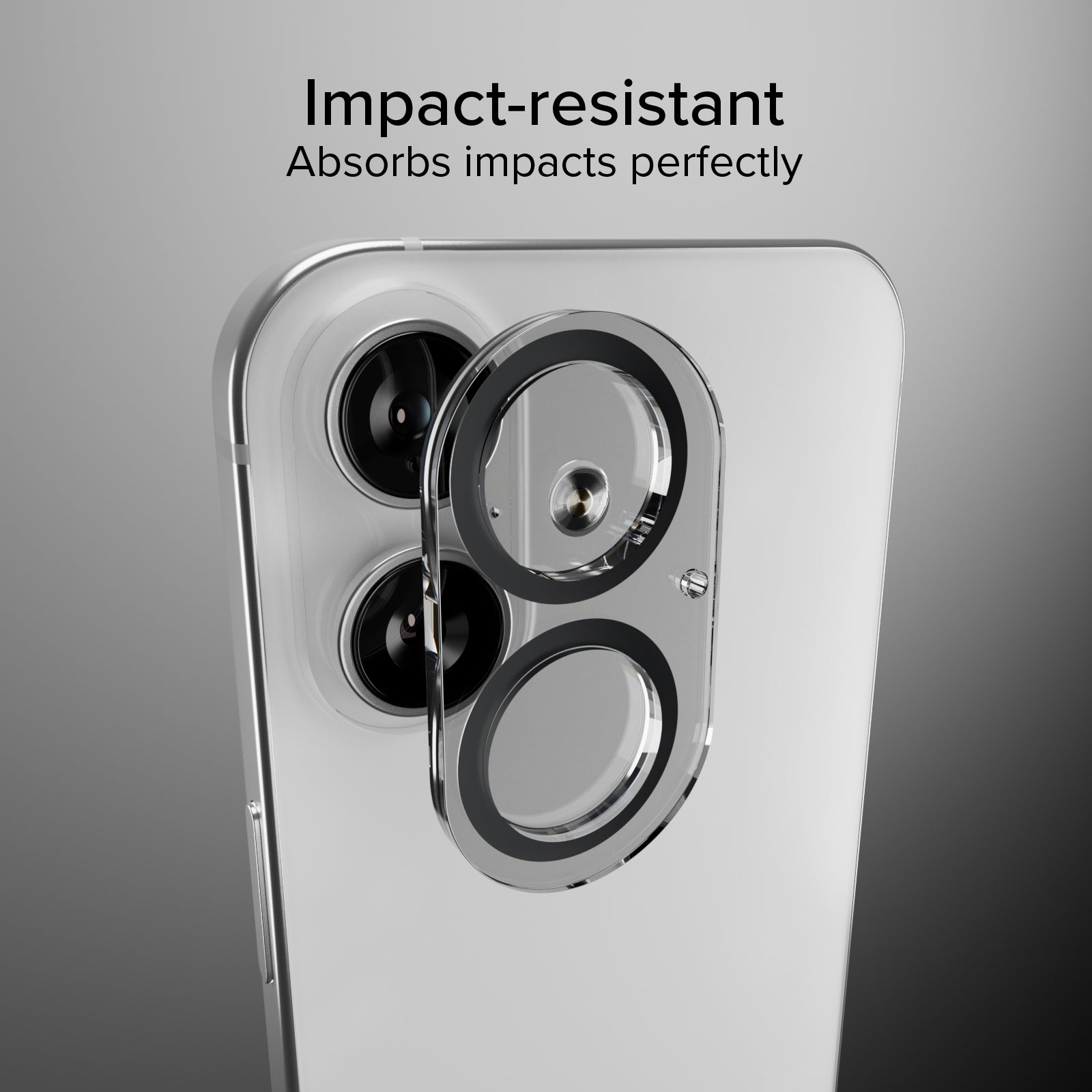 Cristal de cámara para iPhone 17, con material D3O