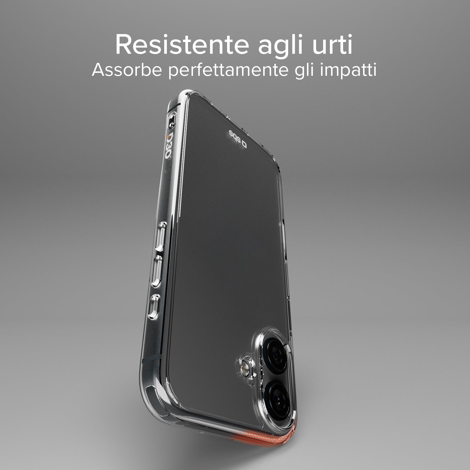 Cover ultraresistente per iPhone 16 Plus con tecnologia D3O