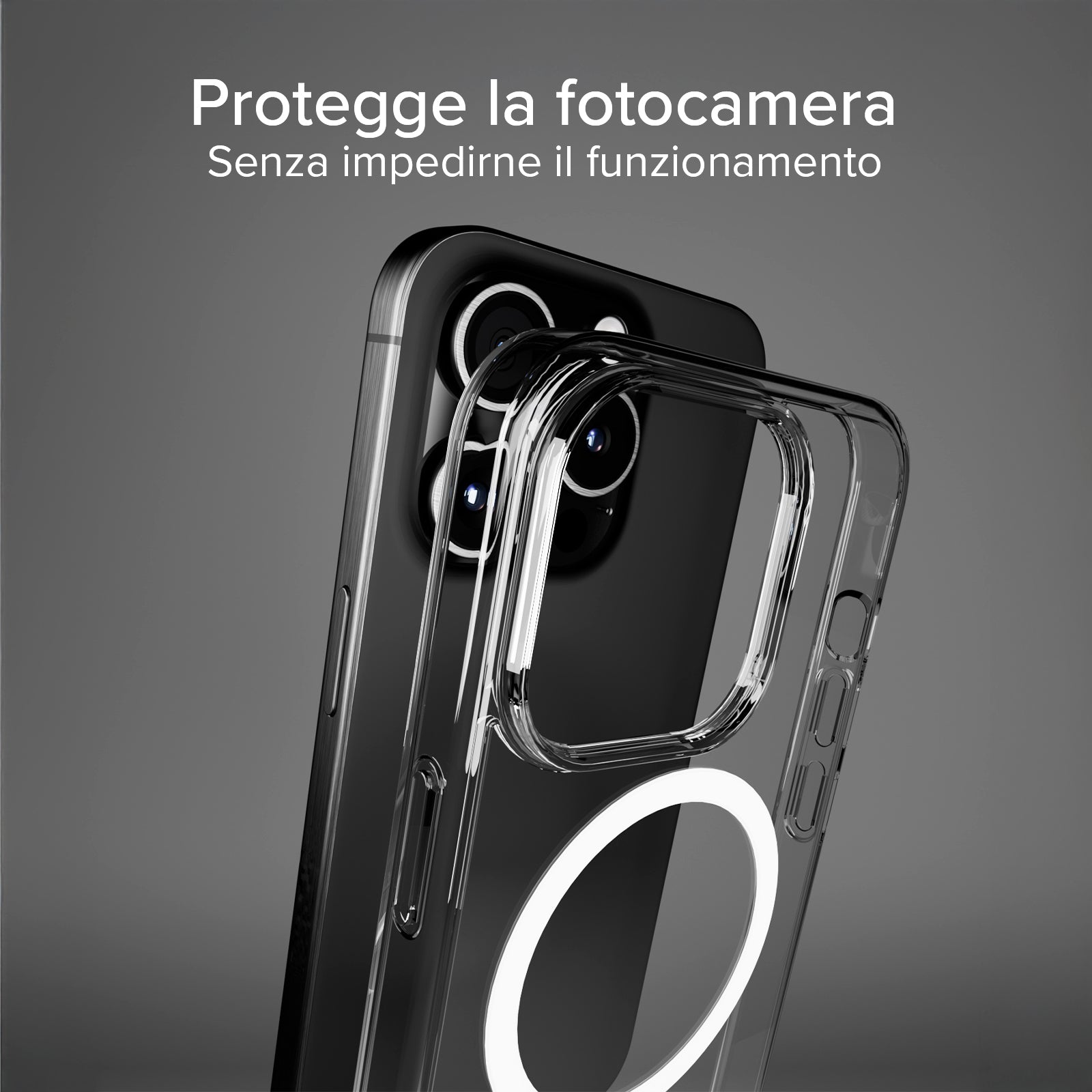 Cover ultraresistente per iPhone 15 Pro con tecnologia D3O