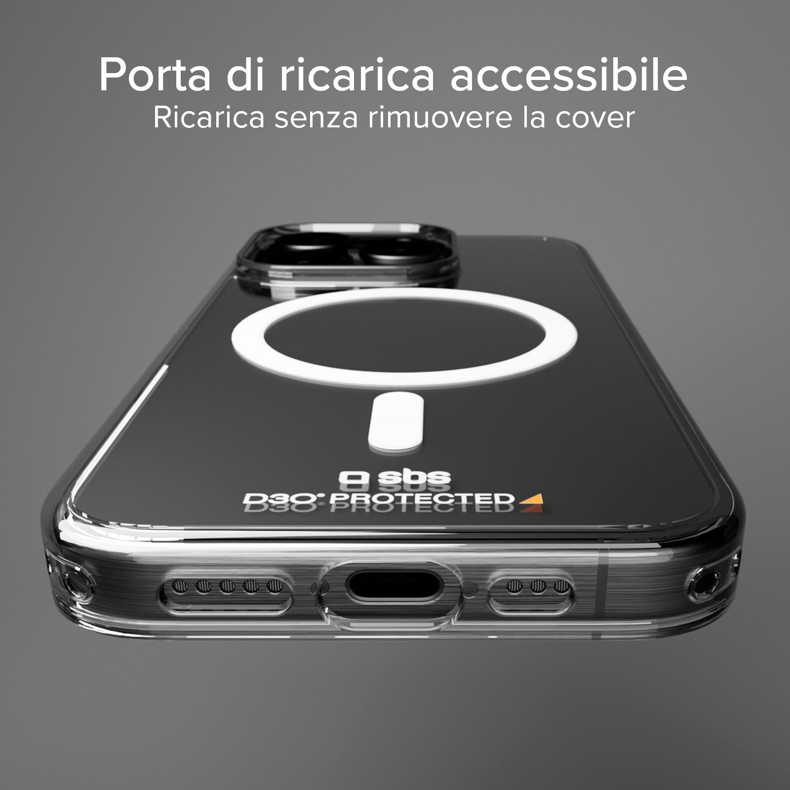 Cover ultraresistente per iPhone 15 Pro Max con tecnologia D3O