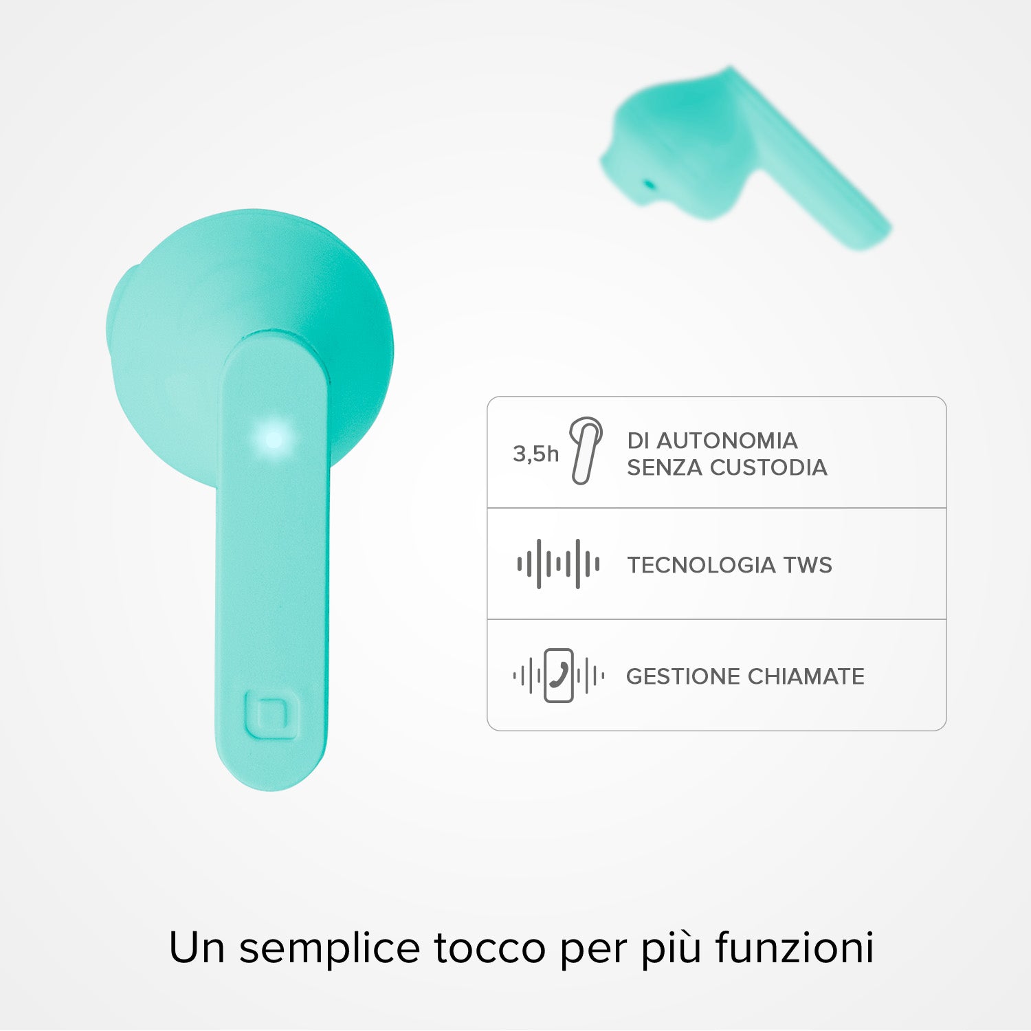 Air Free - Auricolari True Wireless Stereo semi in-ear