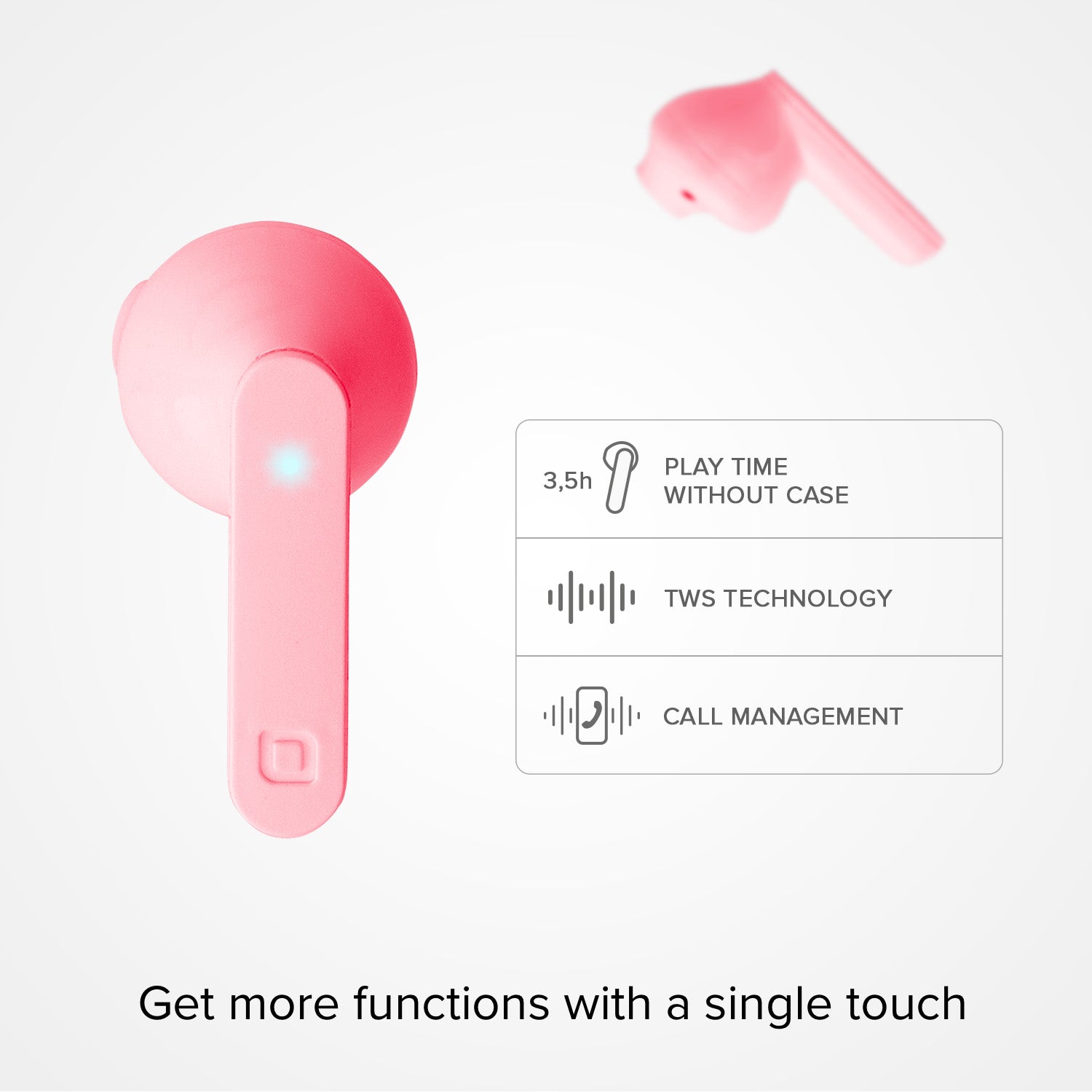 Air Free - Auricolari True Wireless Stereo semi in-ear