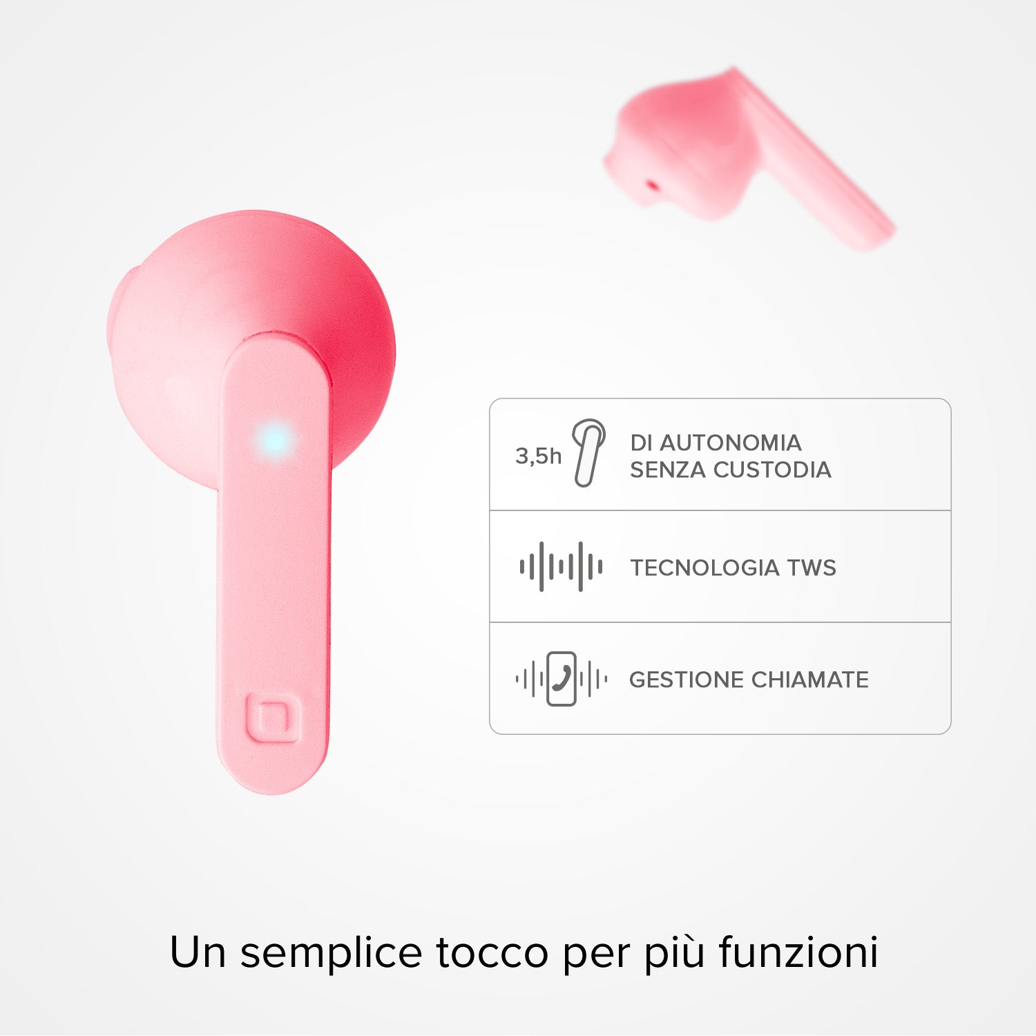Air Free - Auricolari True Wireless Stereo semi in-ear