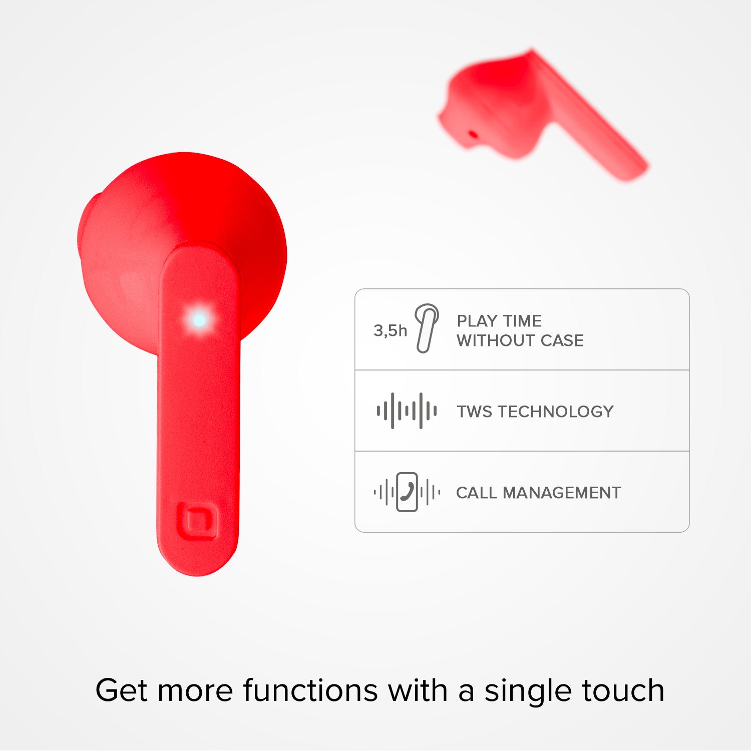 Air Free - Auricolari True Wireless Stereo semi in-ear