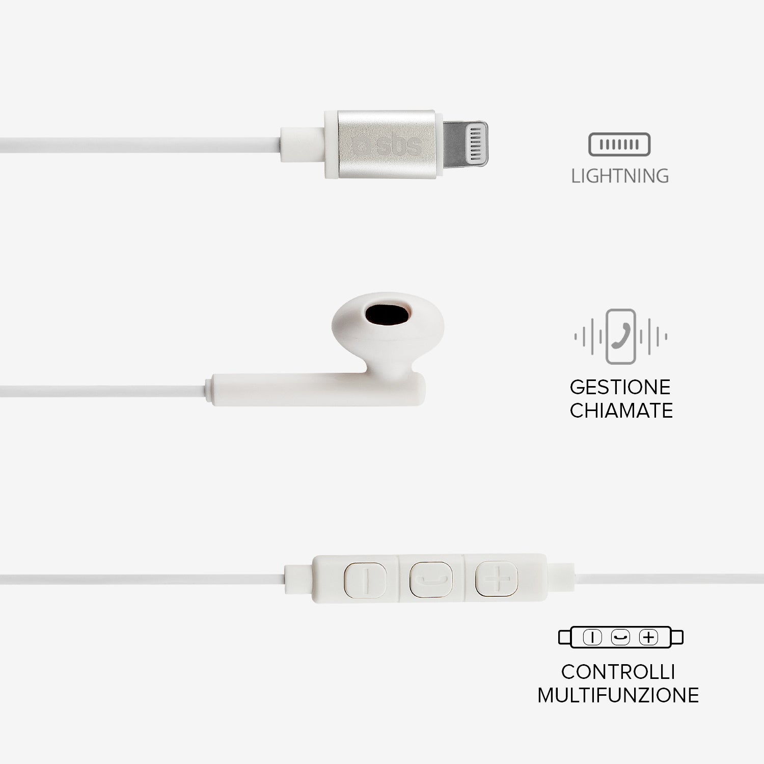 Studio Mix 105 - Auricolari semi in-ear e connettore Lightning Made For Apple