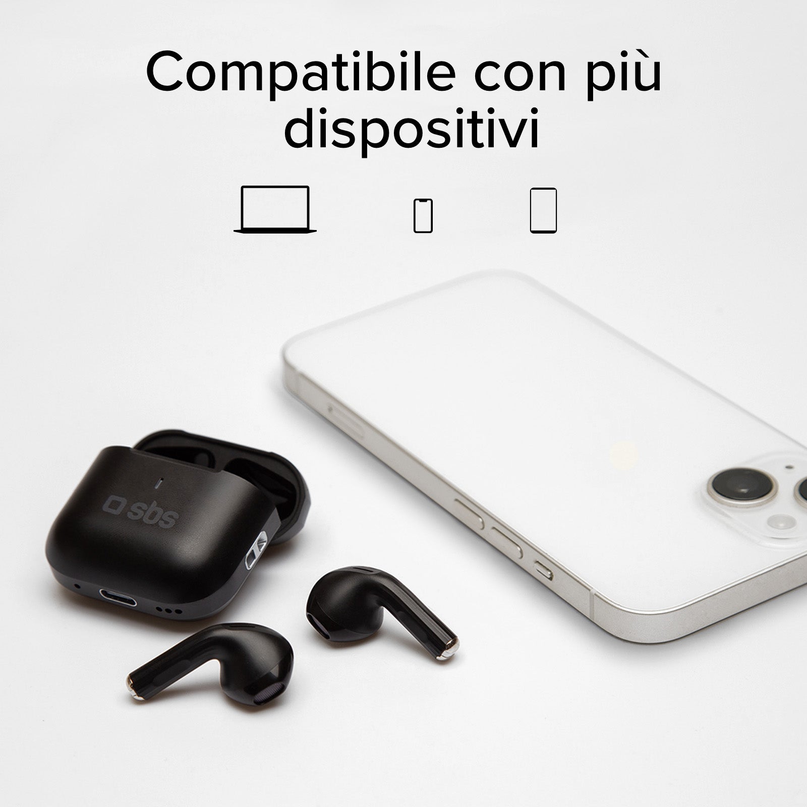 Auricolari TWS con custodia di ricarica da 250 mAh