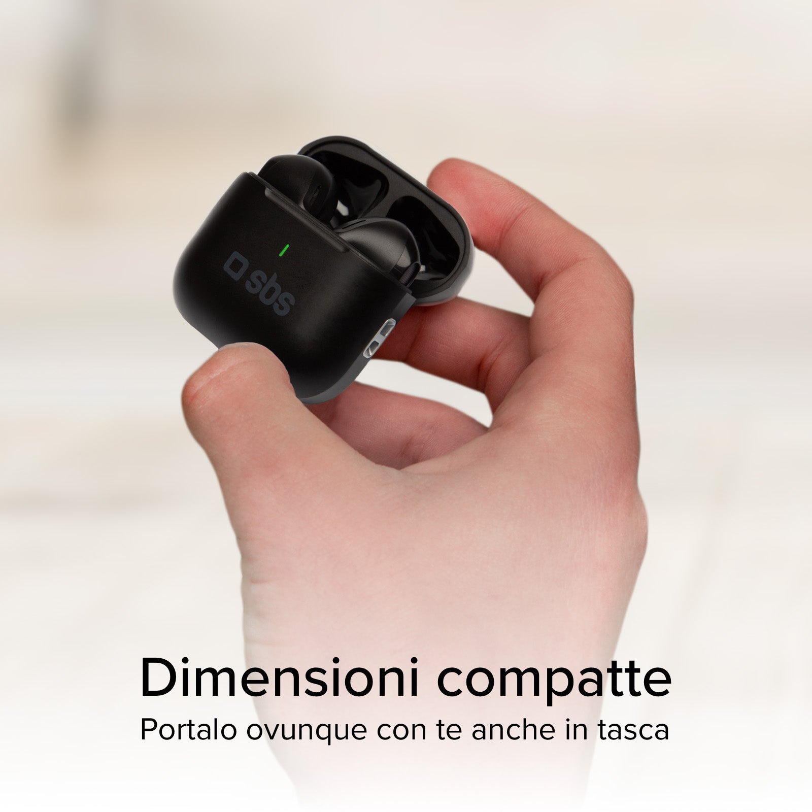 Auricolari TWS con custodia di ricarica da 250 mAh