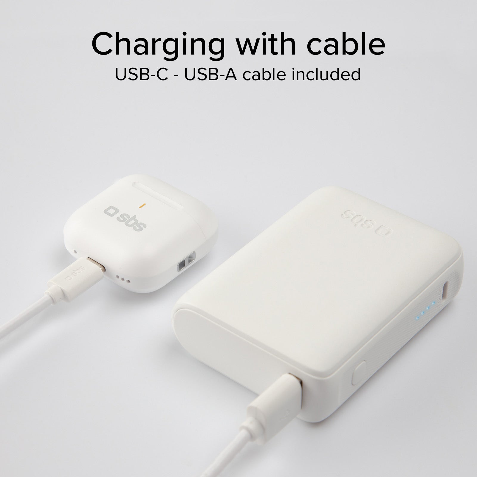 Auricolari TWS con custodia di ricarica da 250 mAh
