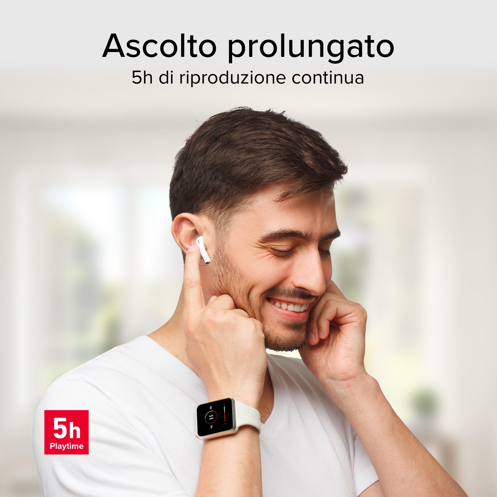 Auricolari TWS con custodia di ricarica da 250 mAh
