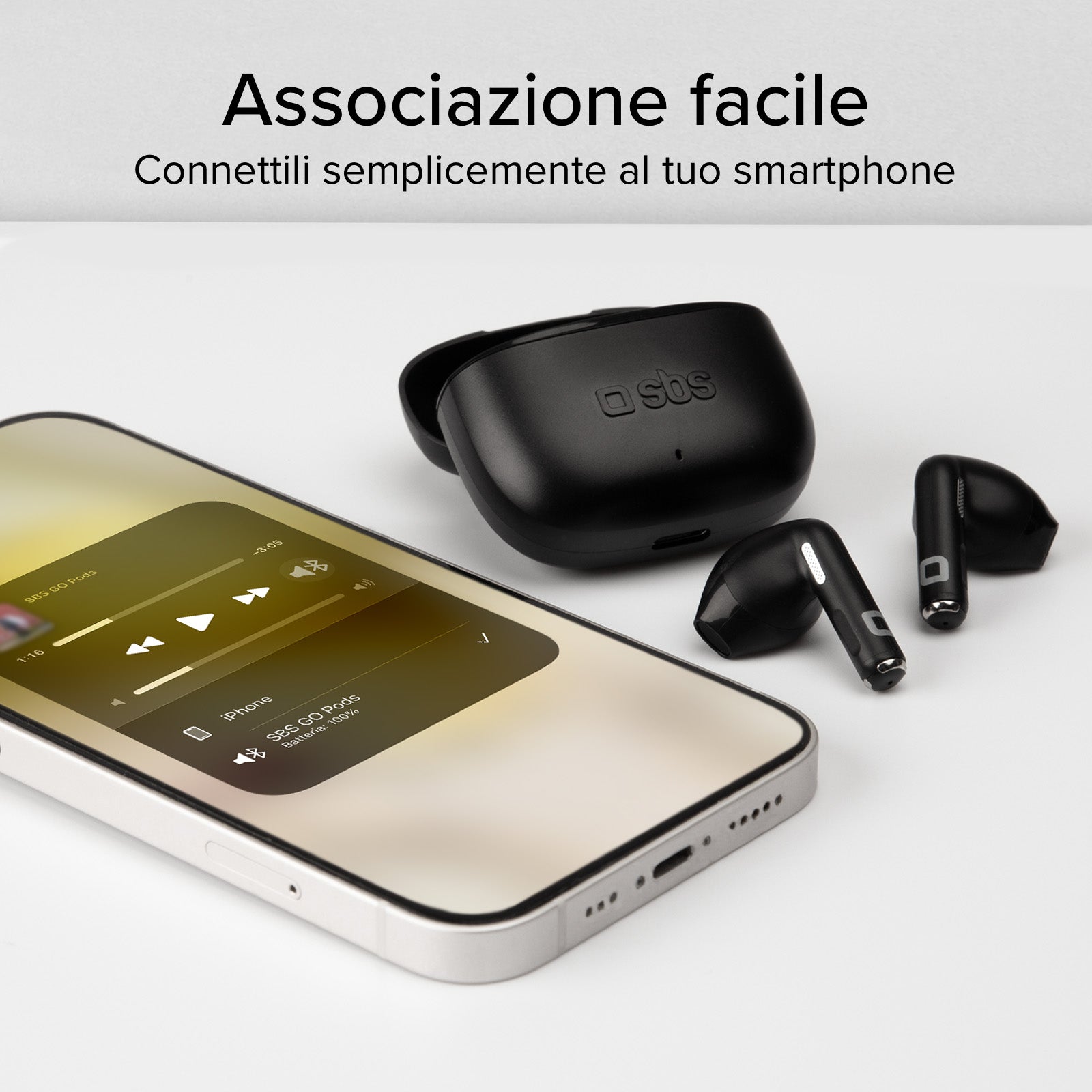 Auricolari TWS semi in-ear