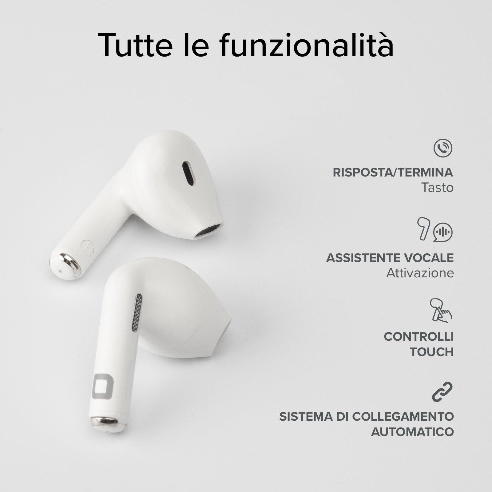 Auricolari TWS semi in-ear