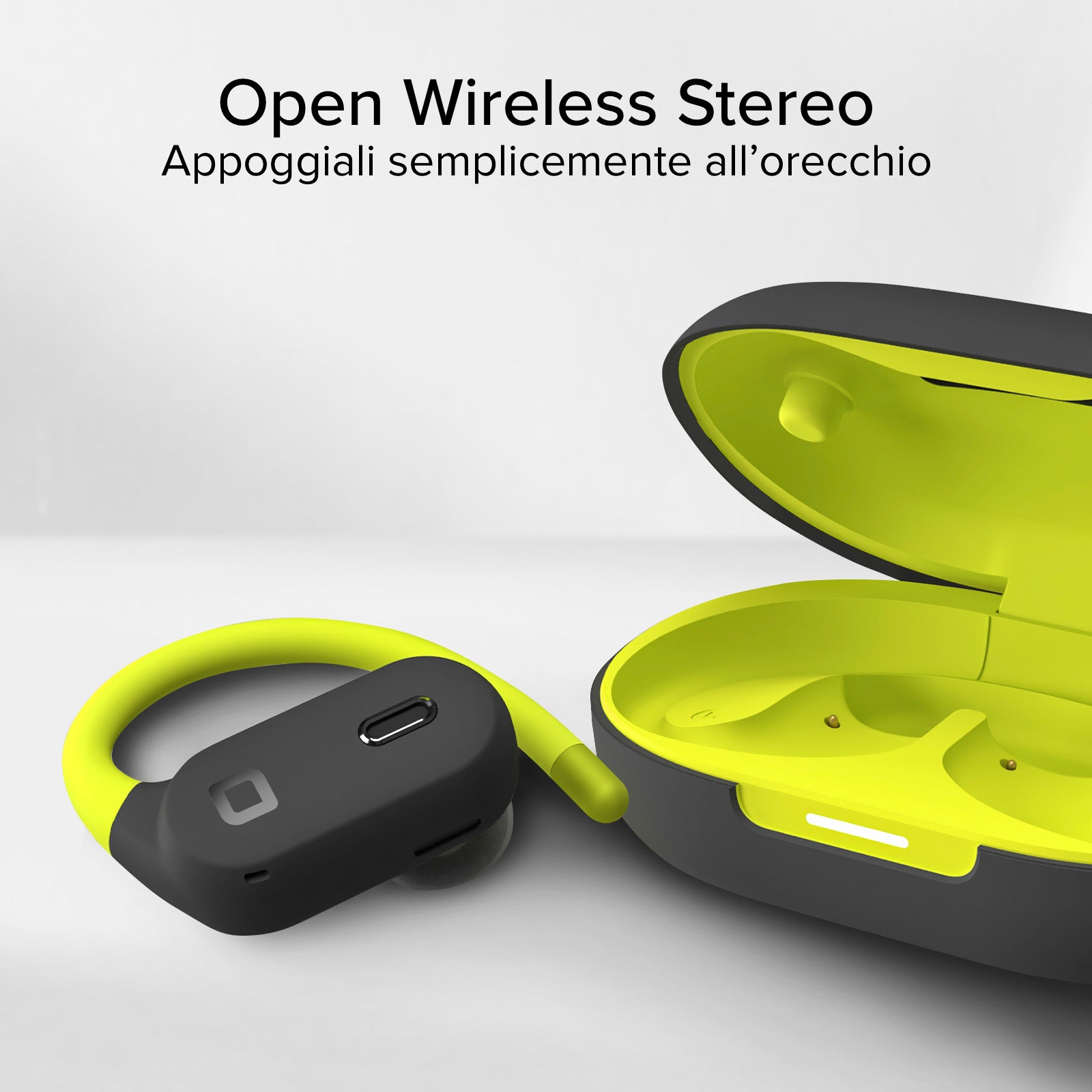Auricolari sportivi con archetto e tecnologia Active Noise Cancelling (ANC)