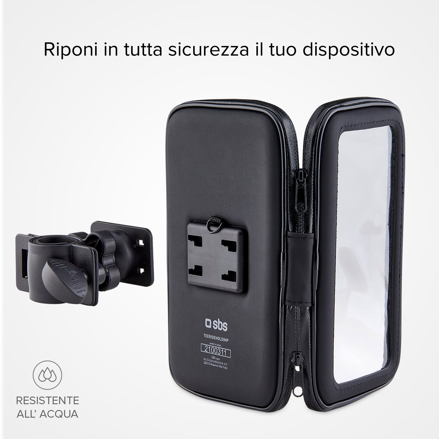 Soporte para móvil de bici y monopatín resistente a la lluvia