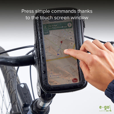 Support de téléphone portable pour vélo et trottinette résistant à la pluie