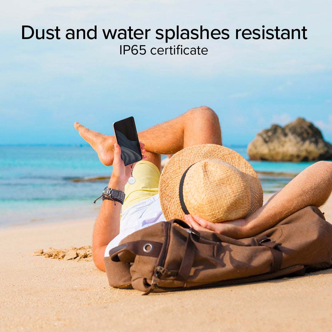 Water resistant object locator compatible with Apple Find My