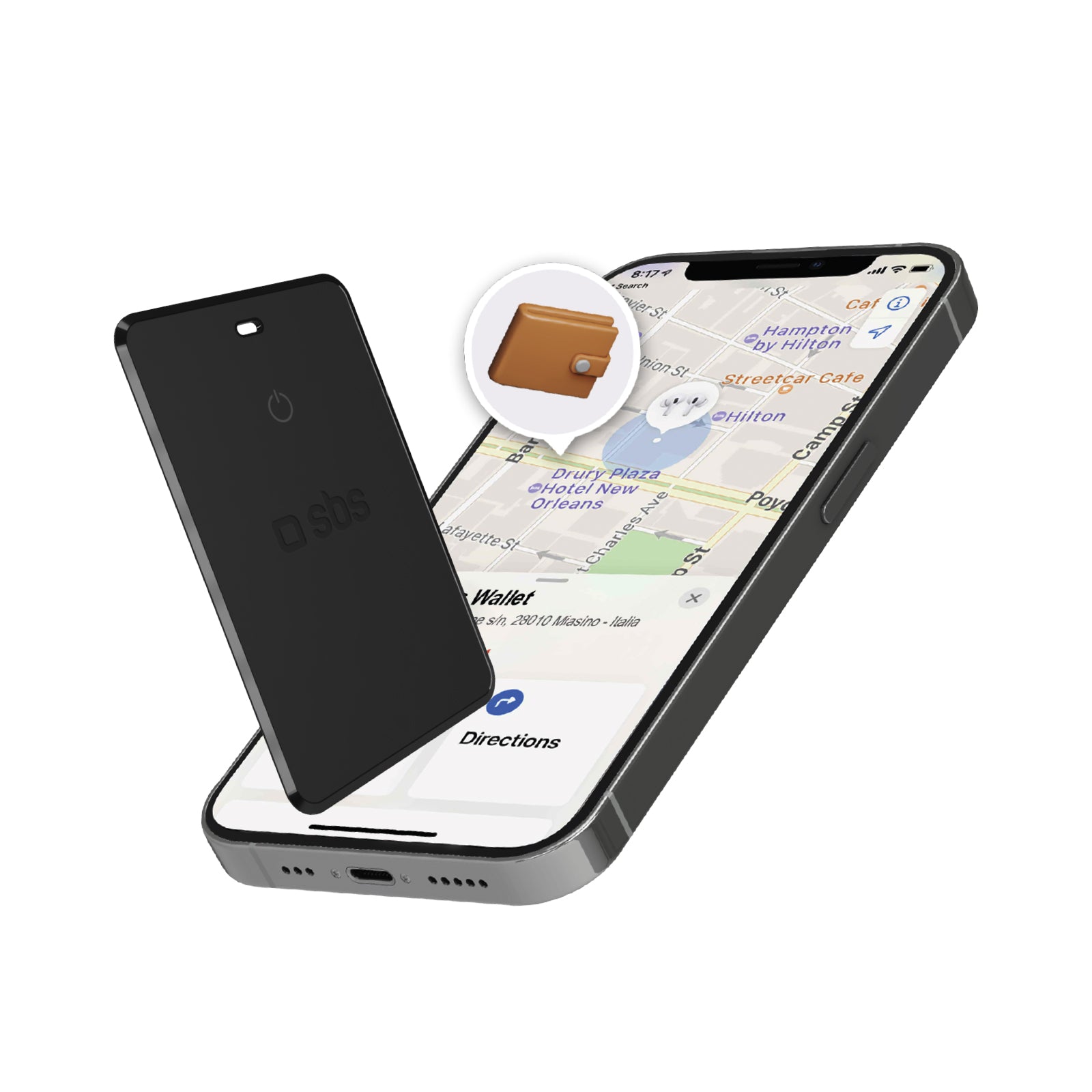 Ultraflacher Dual-Tracker für Gegenstände