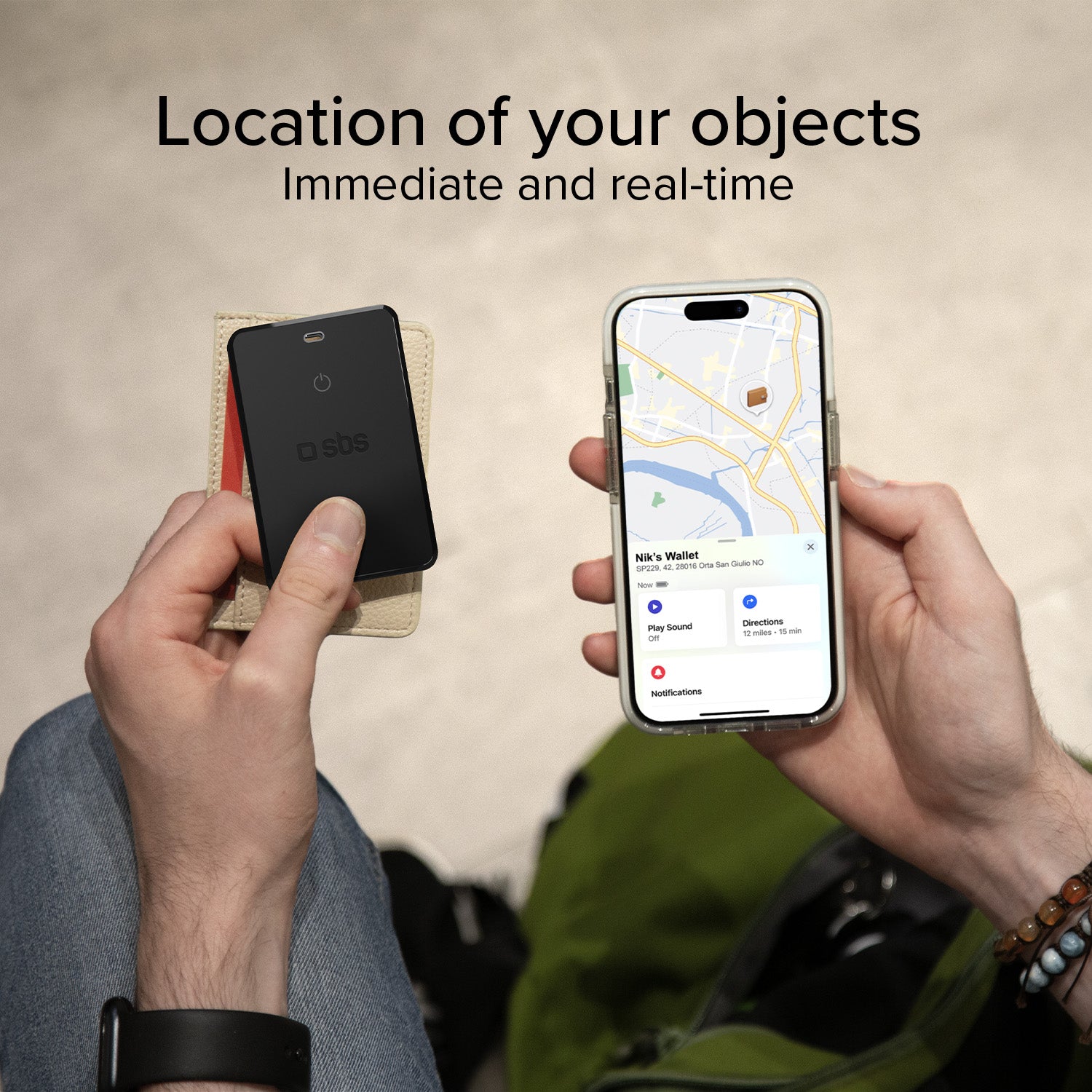 Localisateur d'objets ultra-mince compatible avec Apple Find My