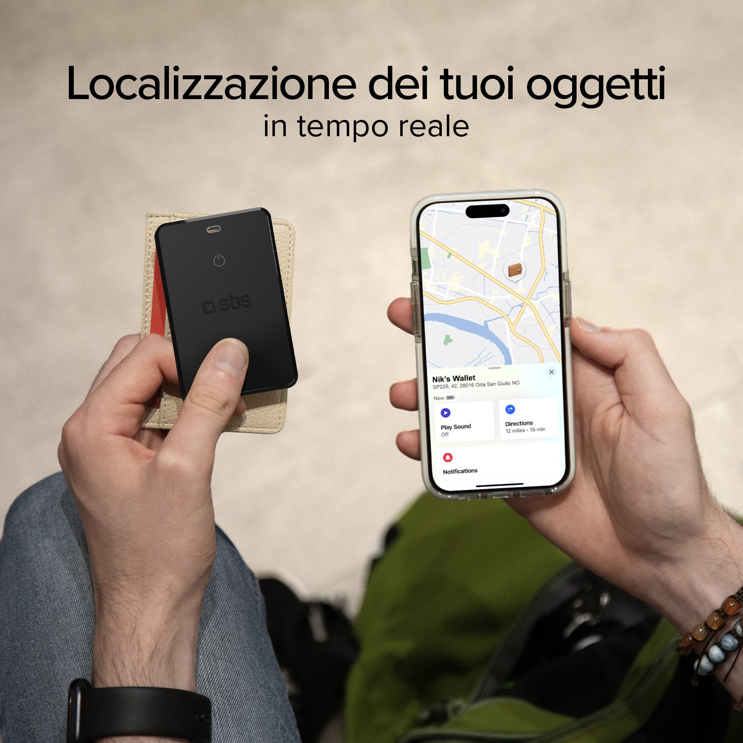 Localisateur d'objets ultra-mince compatible avec Apple Find My