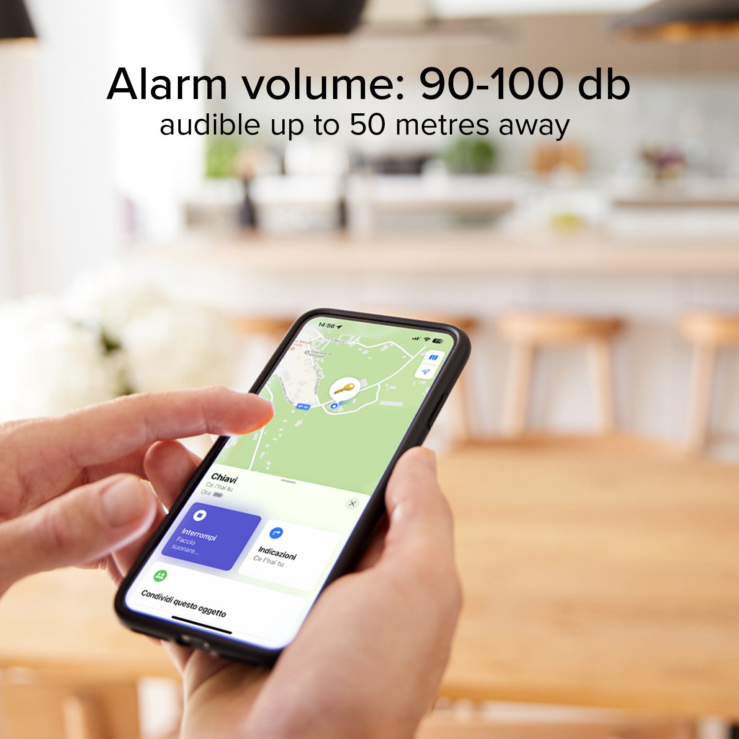Localisateur d'objets ultra-mince compatible avec Apple Find My