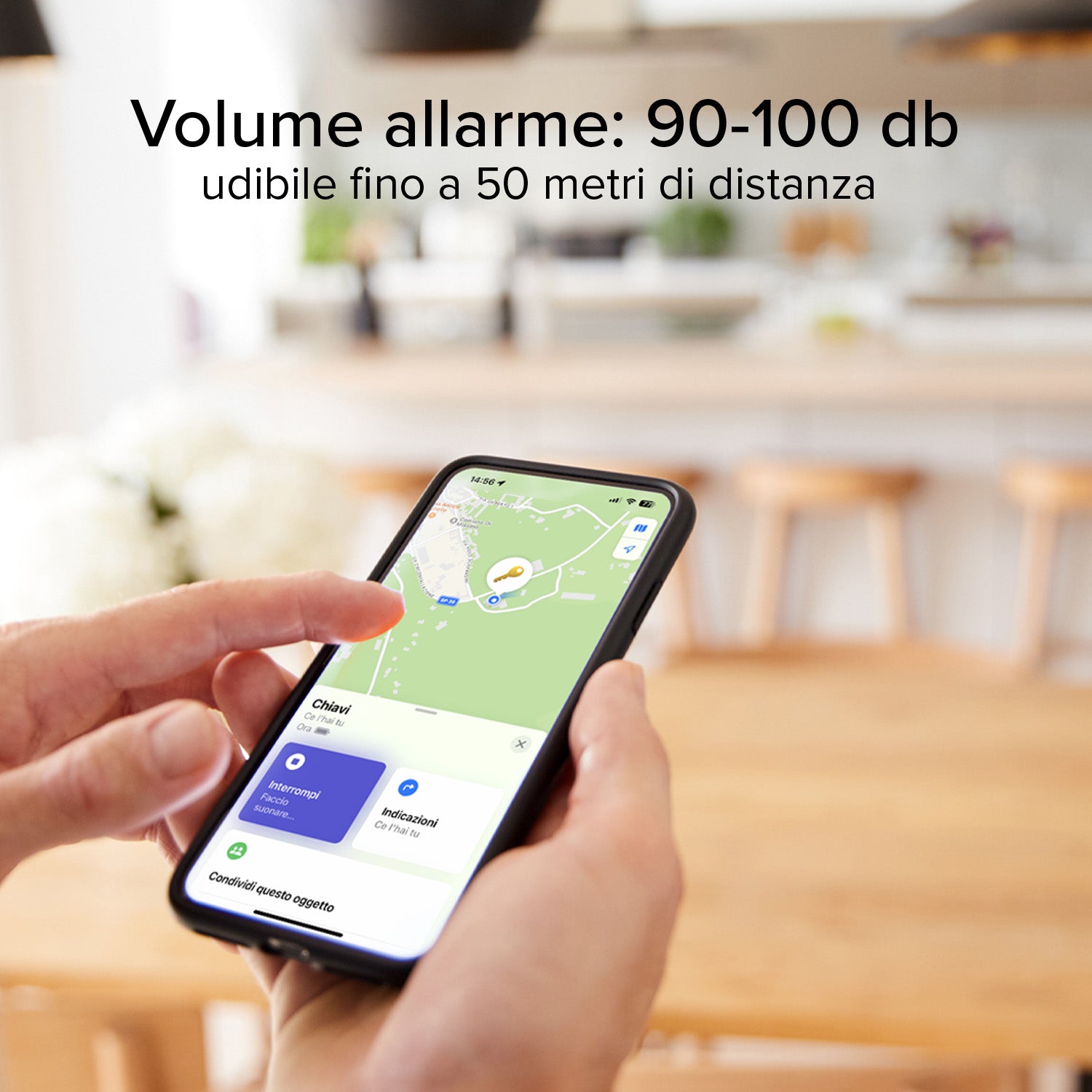 Localisateur d'objets ultra-mince compatible avec Apple Find My