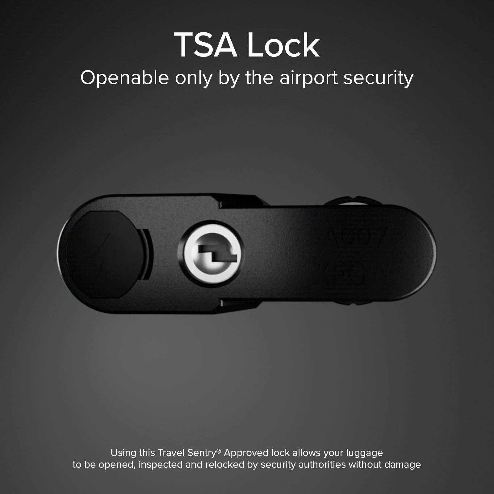 TSA-Schloss mit Tracker und doppelter Kompatibilität für Apple Find My und Google Find Hub, ideal für Koffer
