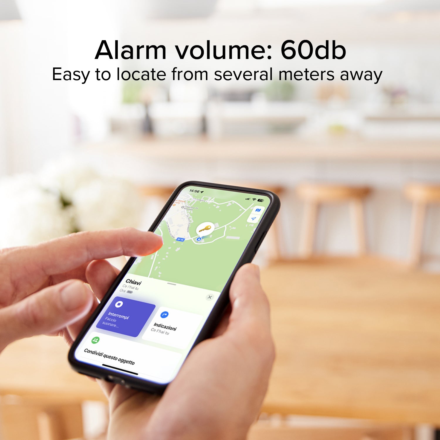 4 x Localizzatore di oggetti water resistant compatibile con Apple Find My