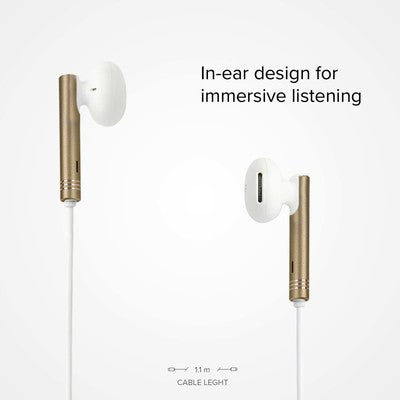 Auriculares de metal Gold Collection