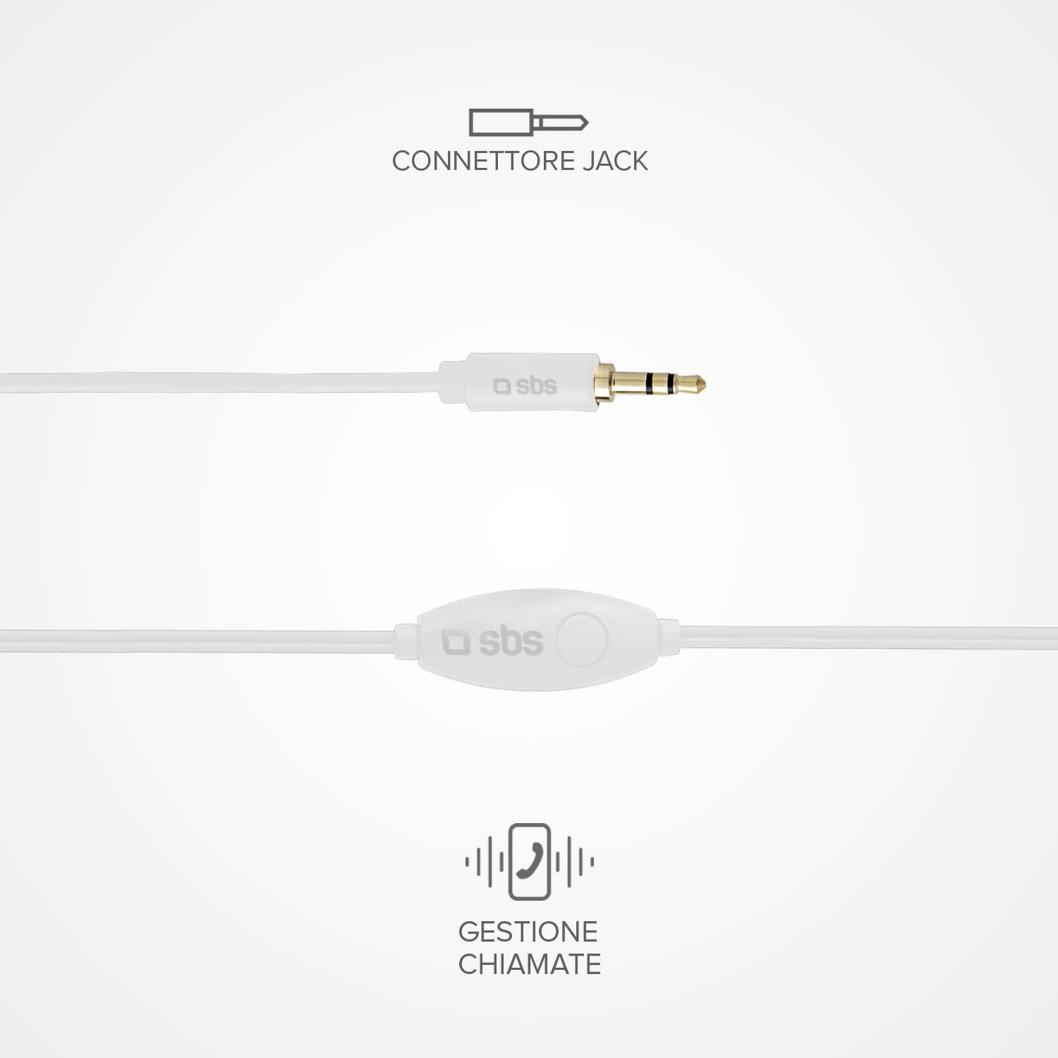 In-ear stereo earset Studio Mix 10, jack 3,5 mm with microphone and answer button