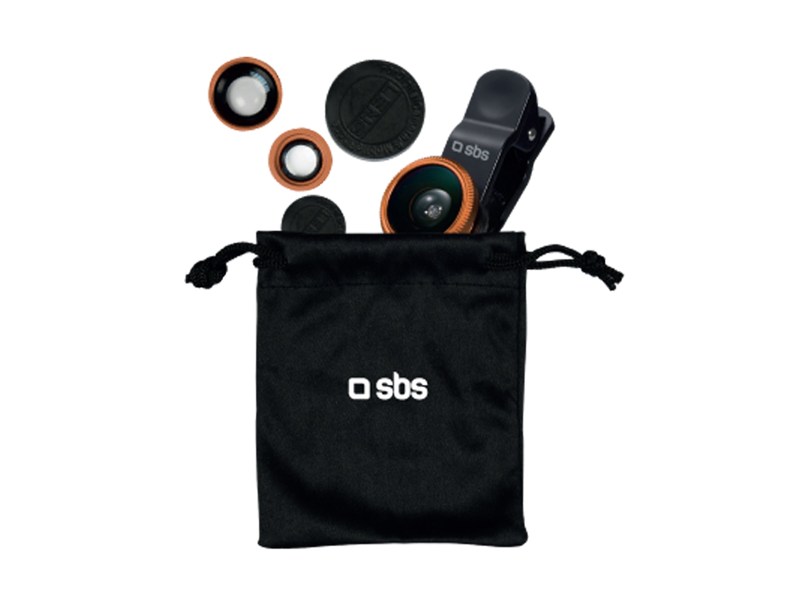 Kit d'objectifs 3 en 1 pour smartphone