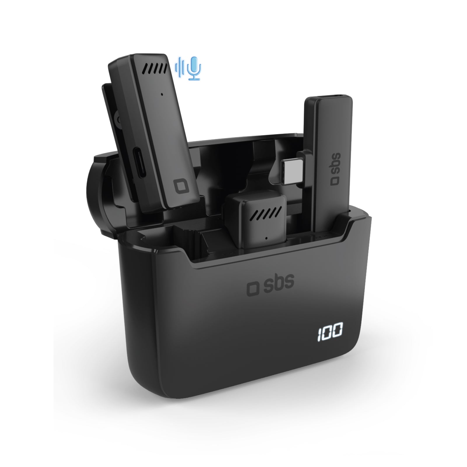 Microfono Wireless con ricevitore USB-C