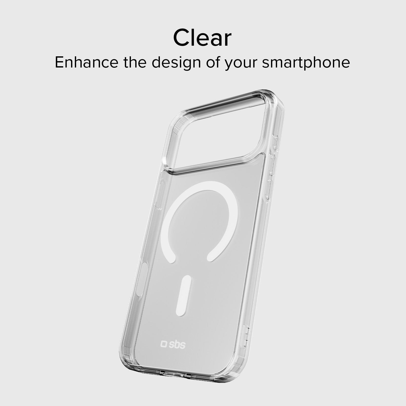 Funda transparente y fina para iPhone 17 Pro compatible con carga MagSafe