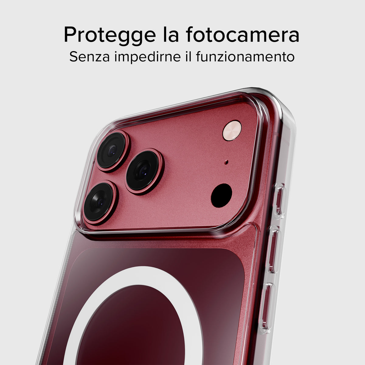 Coque rigide compatible avec la recharge sans fil magnétique pour iPhone 18 Pro/17 Pro