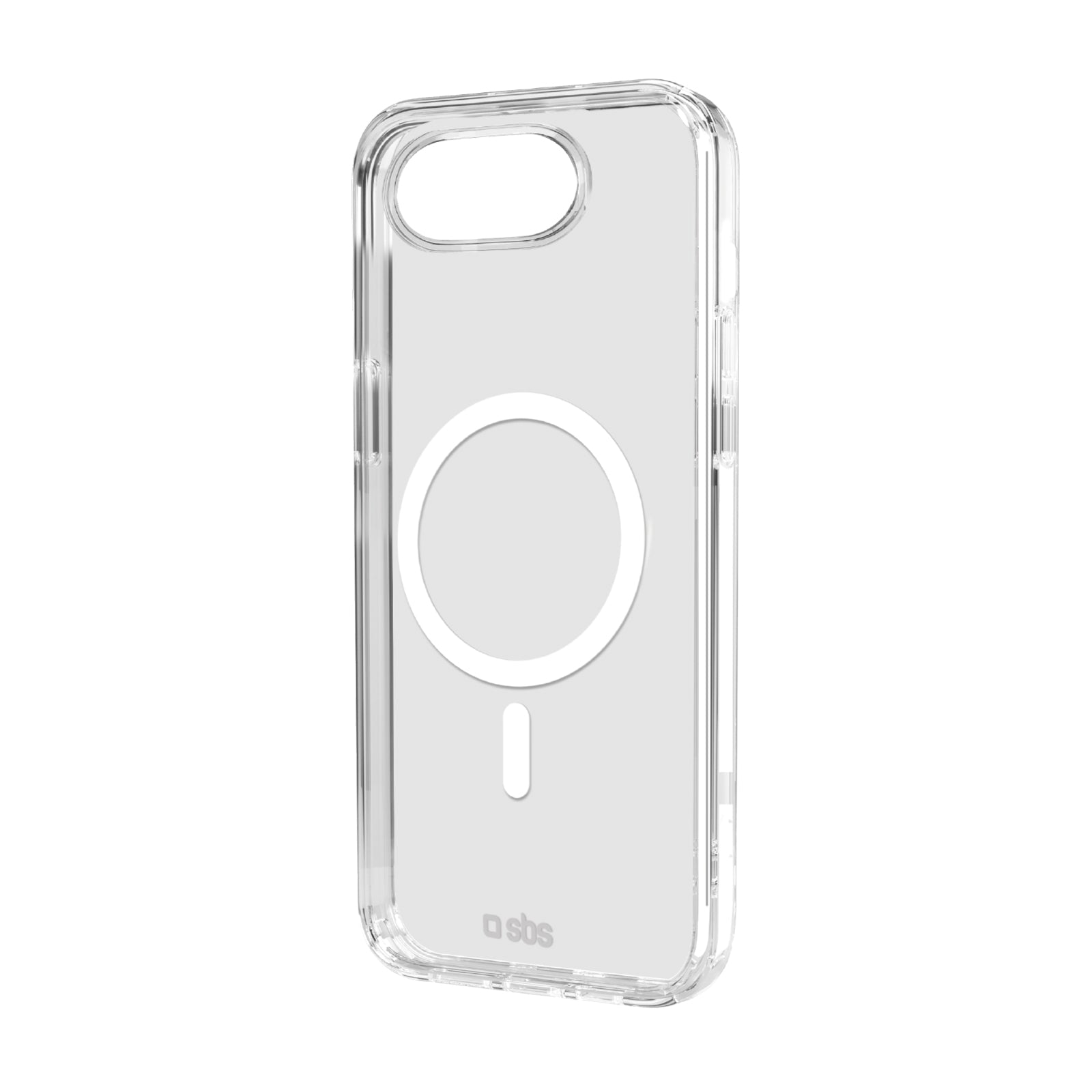 Cover trasparente rigida compatibile con ricarica MagSafe per iPhone 16e
