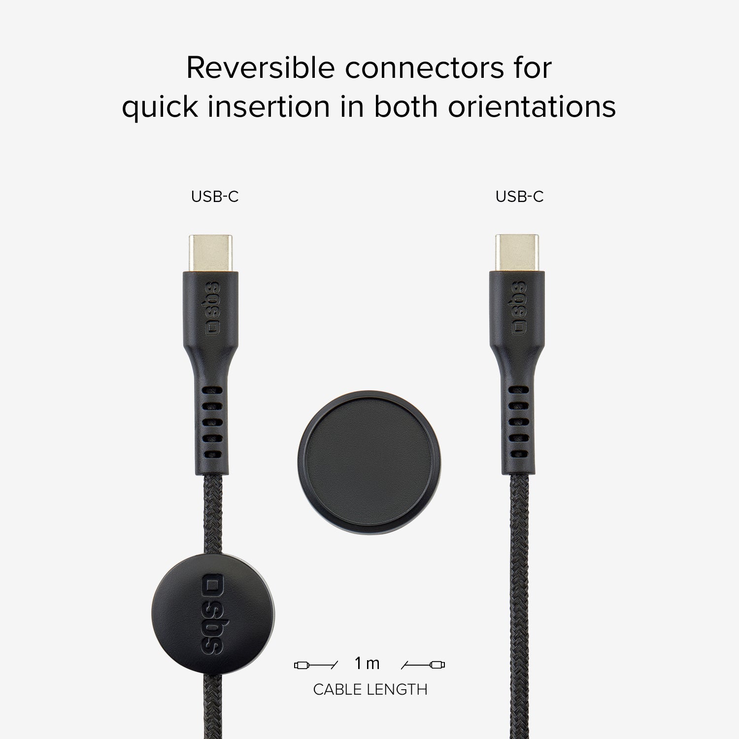 Câble USB-C vers USB-C avec support magnétique
