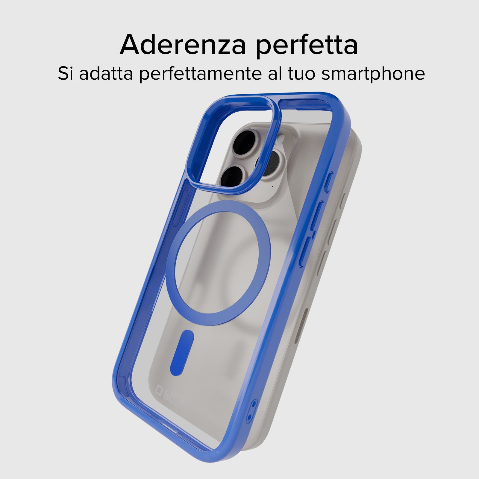 Custodia PopSockets Per IPhone 15 Pro Con Impugnatura MagSafe - Blu Navy, Ricarica Wireless - Foto 4