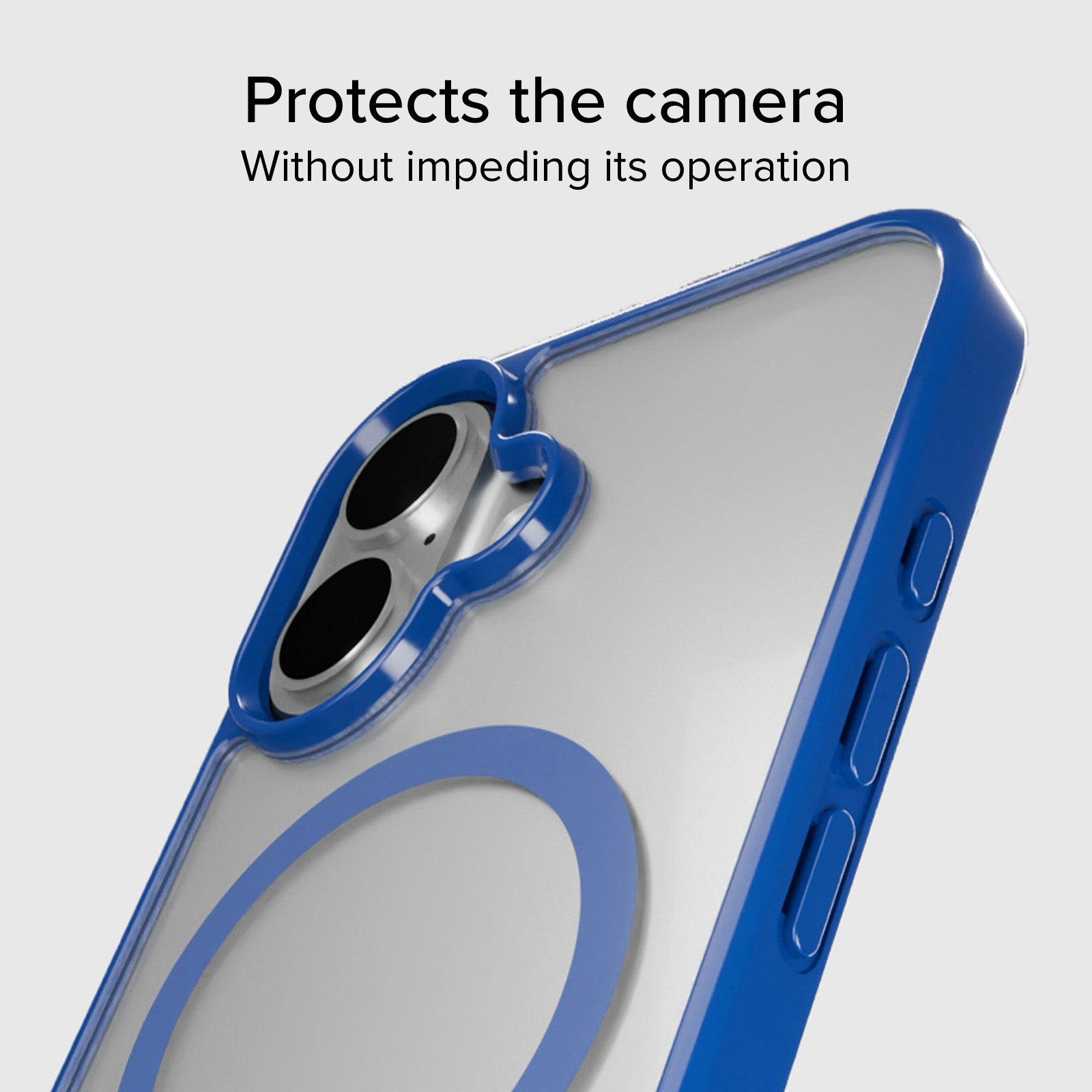 Cover for iPhone 16 with coloured edges compatible with MagSafe charging