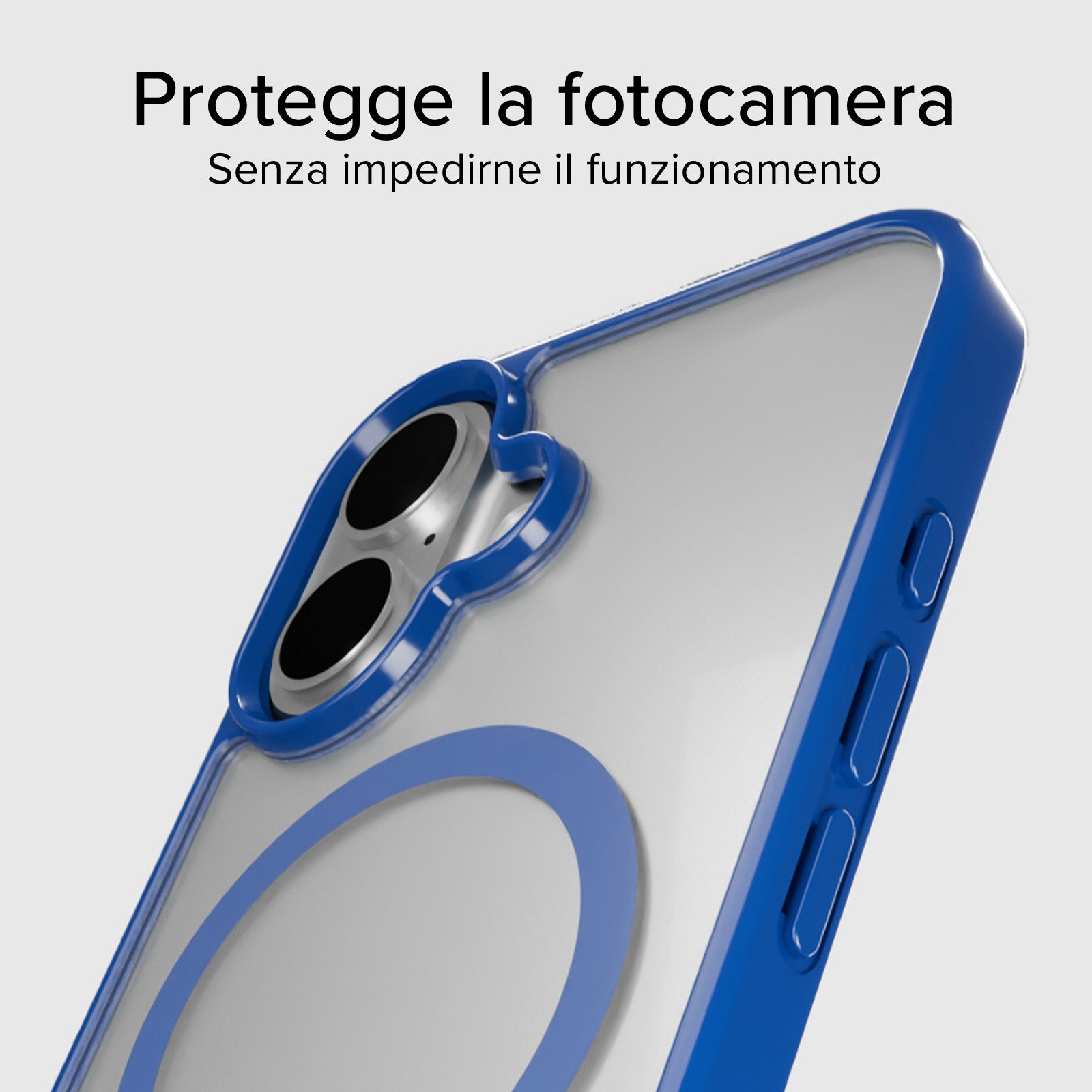 Cover for iPhone 16 with coloured edges compatible with MagSafe charging