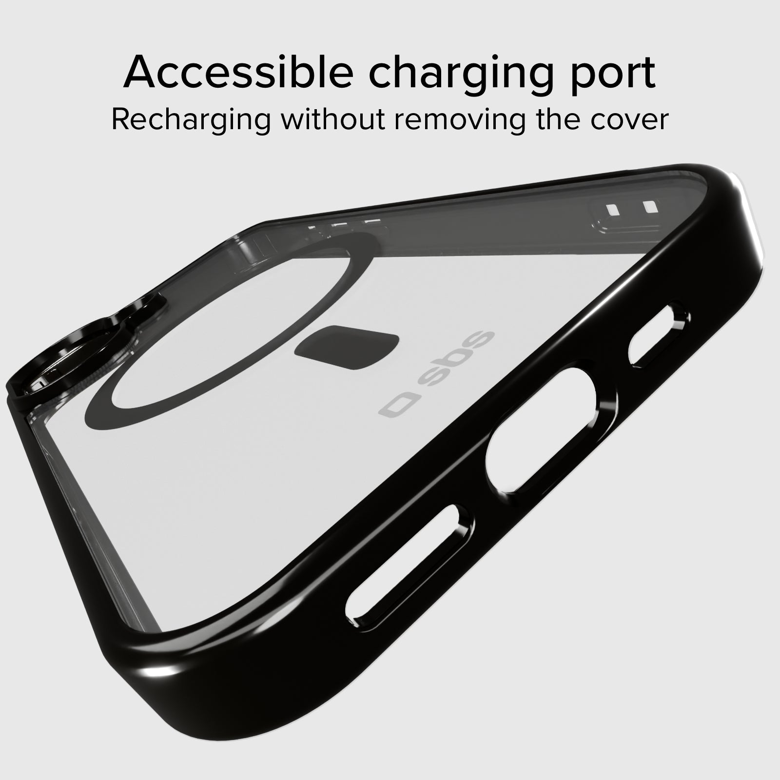 Cover for iPhone 16 with coloured edges compatible with MagSafe charging
